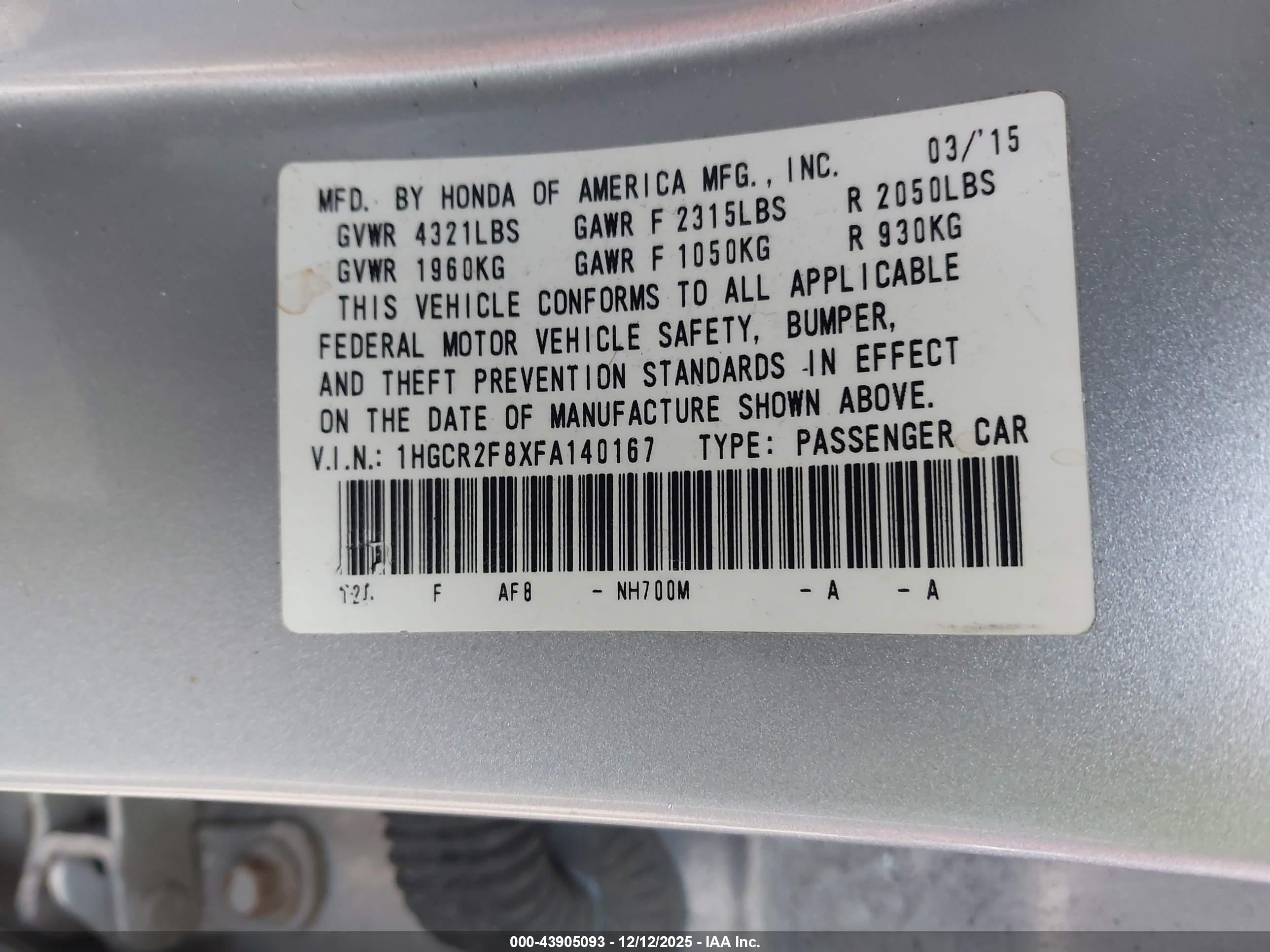 HONDA ACCORD image 9