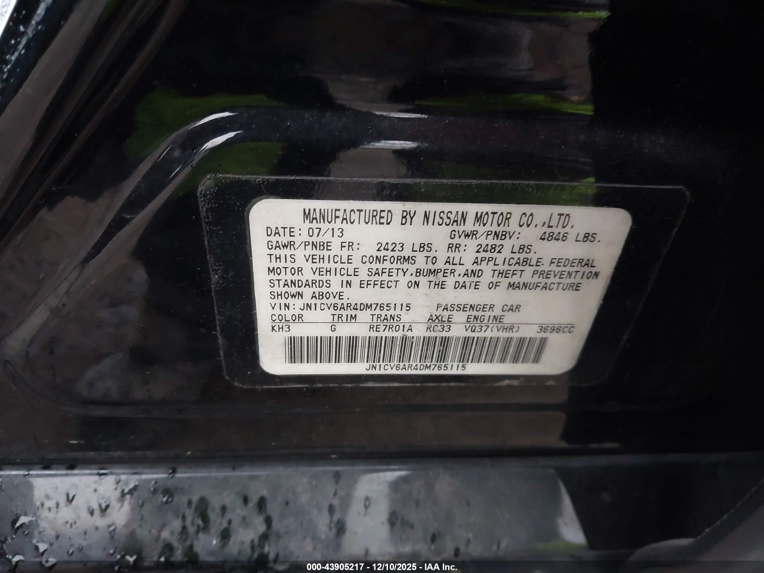 INFINITI G37X image 9
