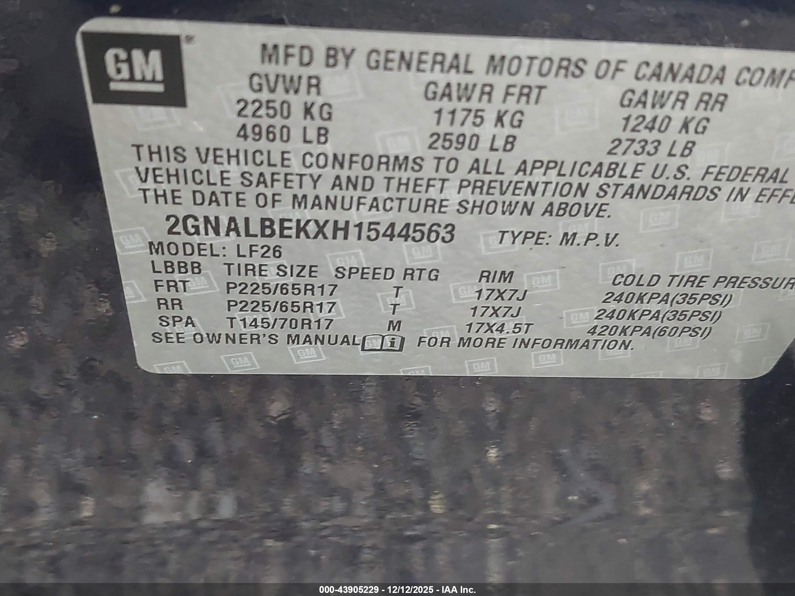 CHEVROLET EQUINOX image 9