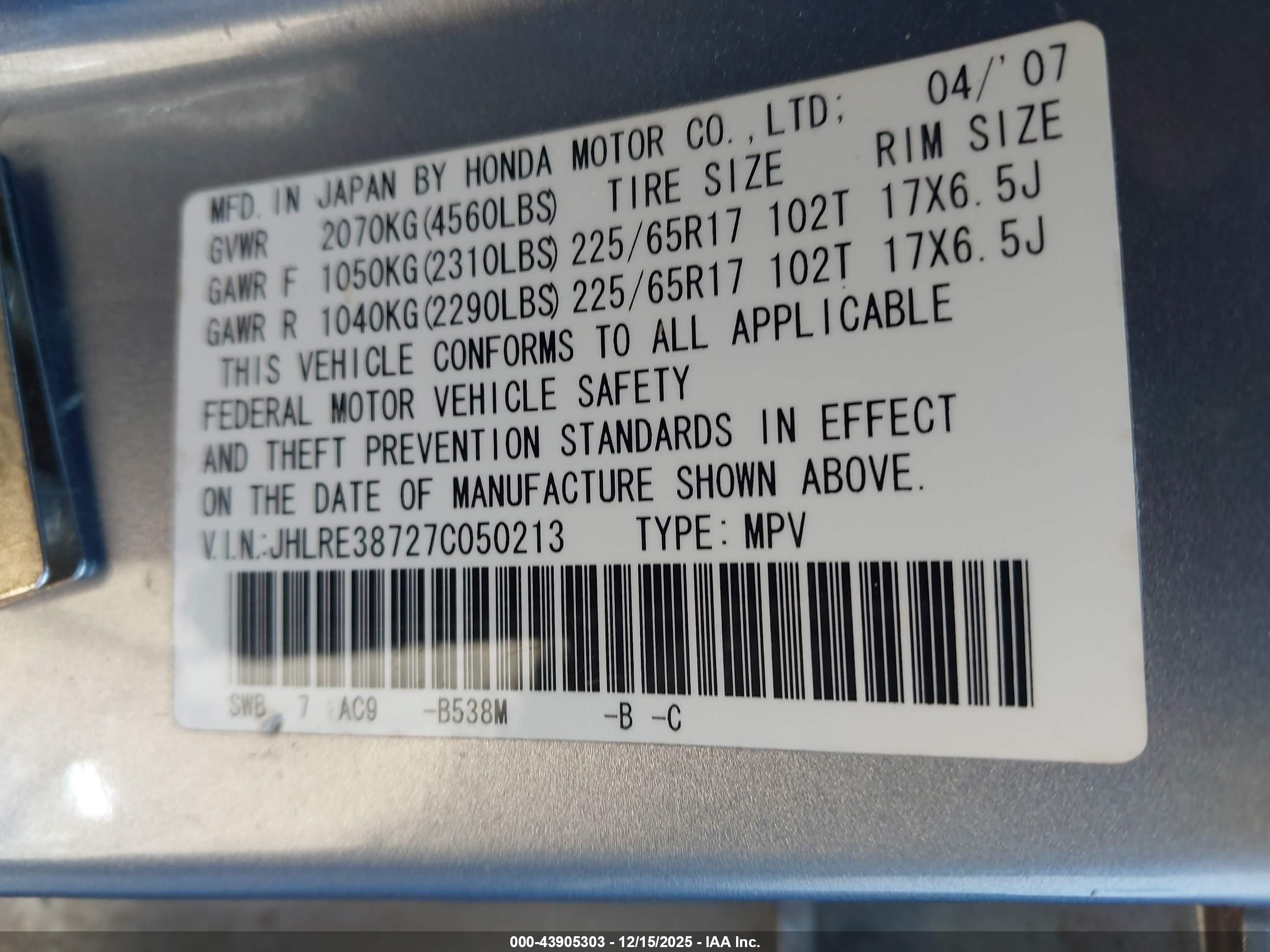 HONDA CR-V image 9