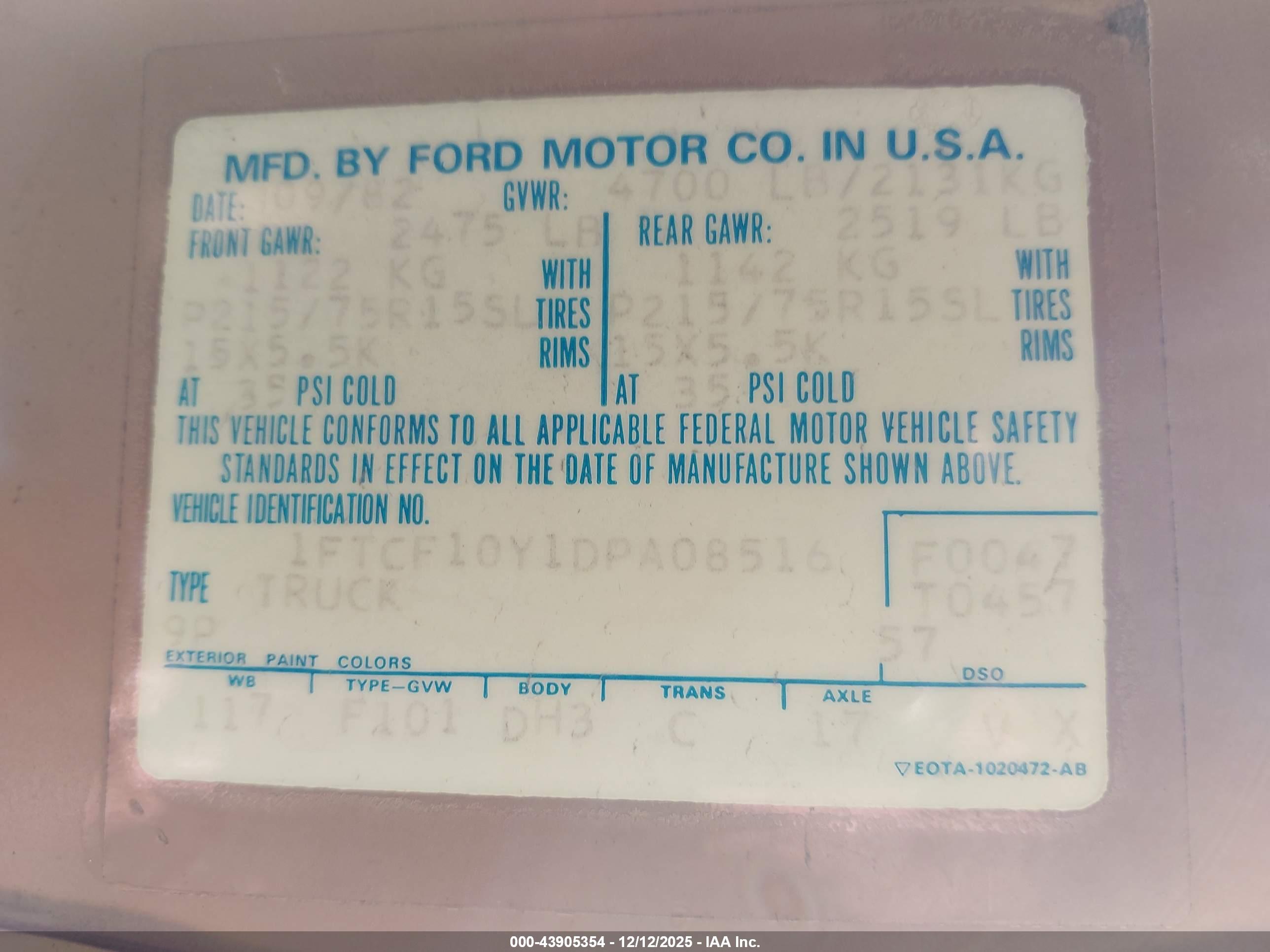 FORD F100 image 9