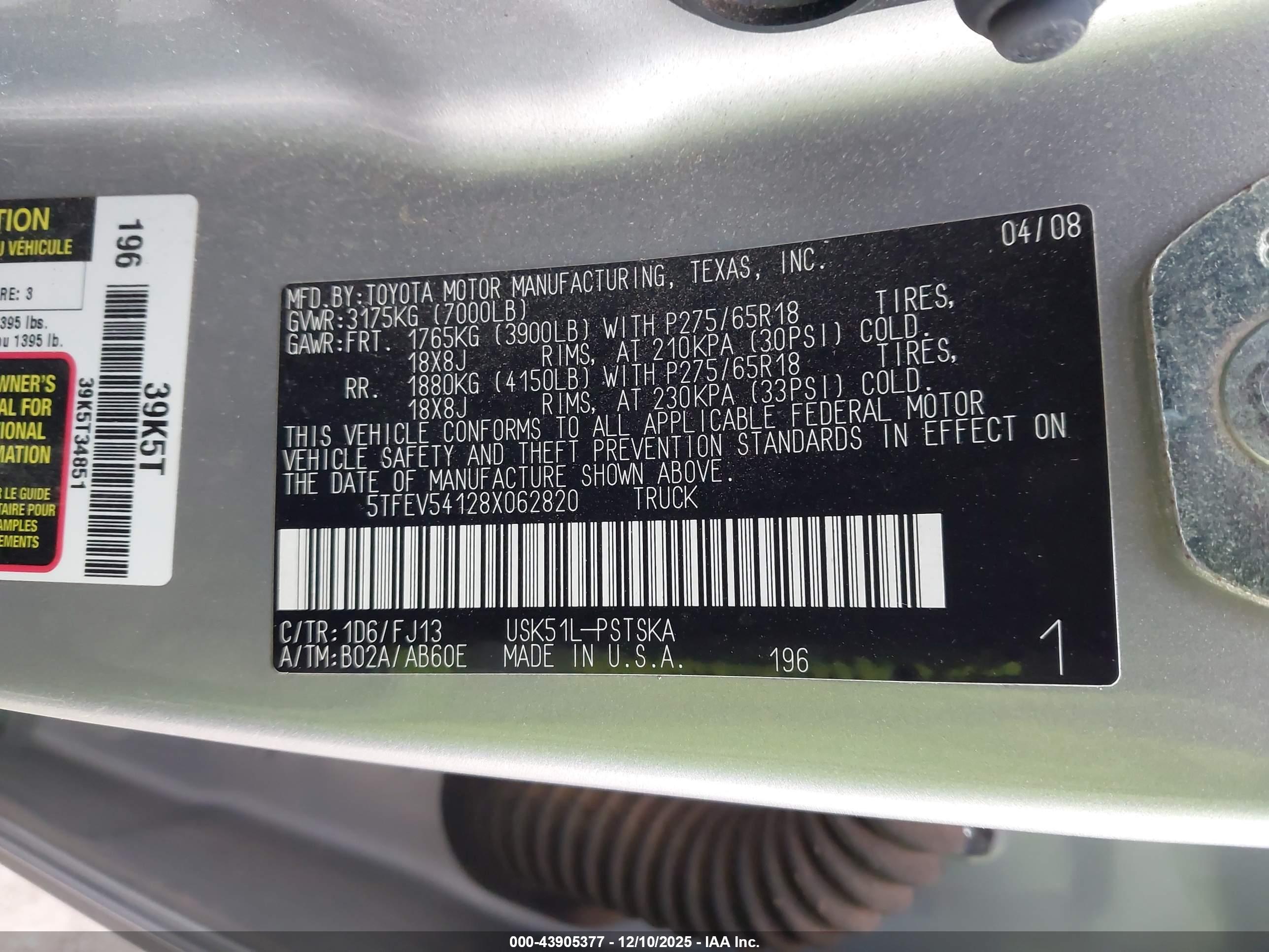 TOYOTA TUNDRA image 9