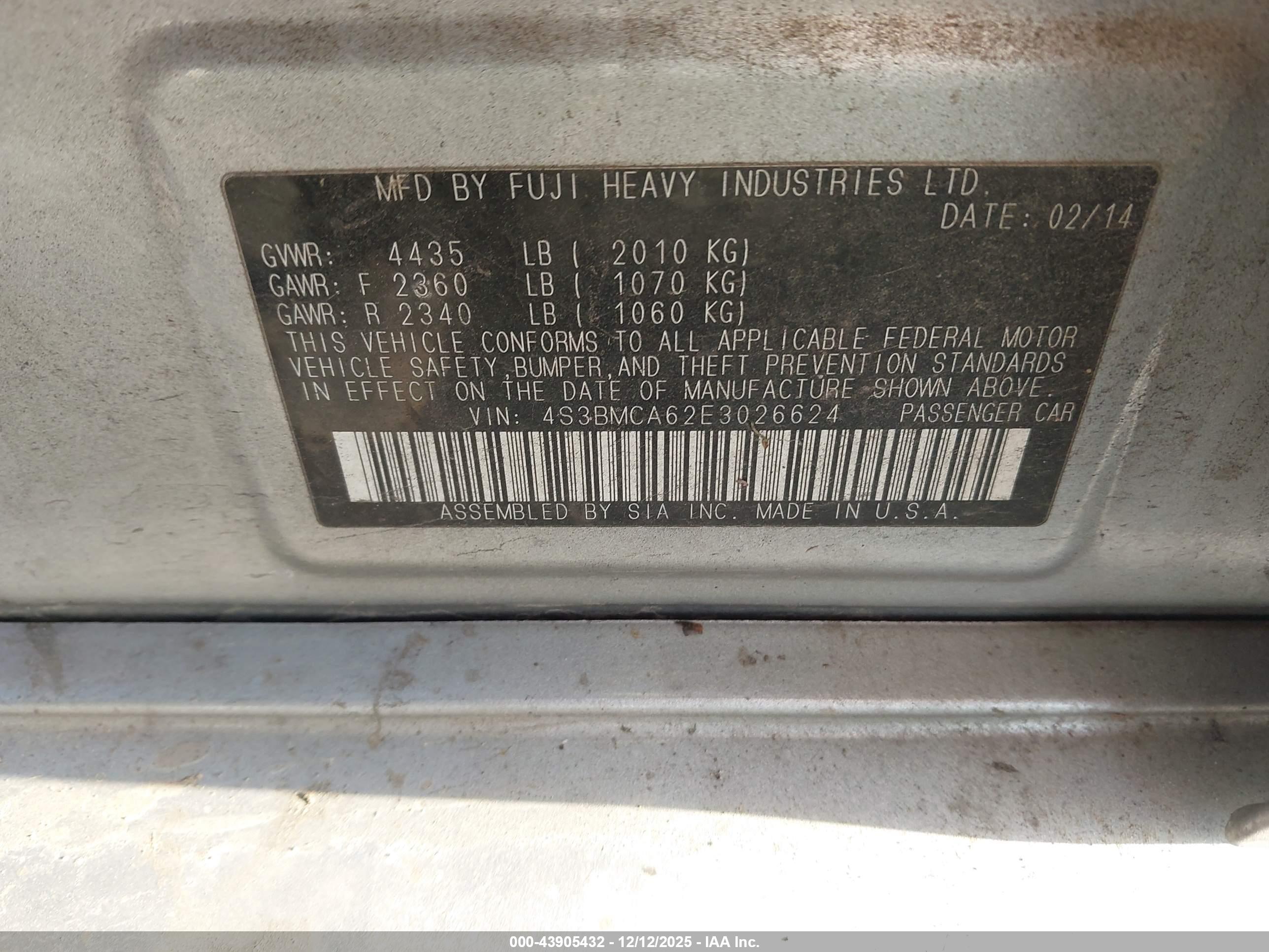 SUBARU LEGACY image 9