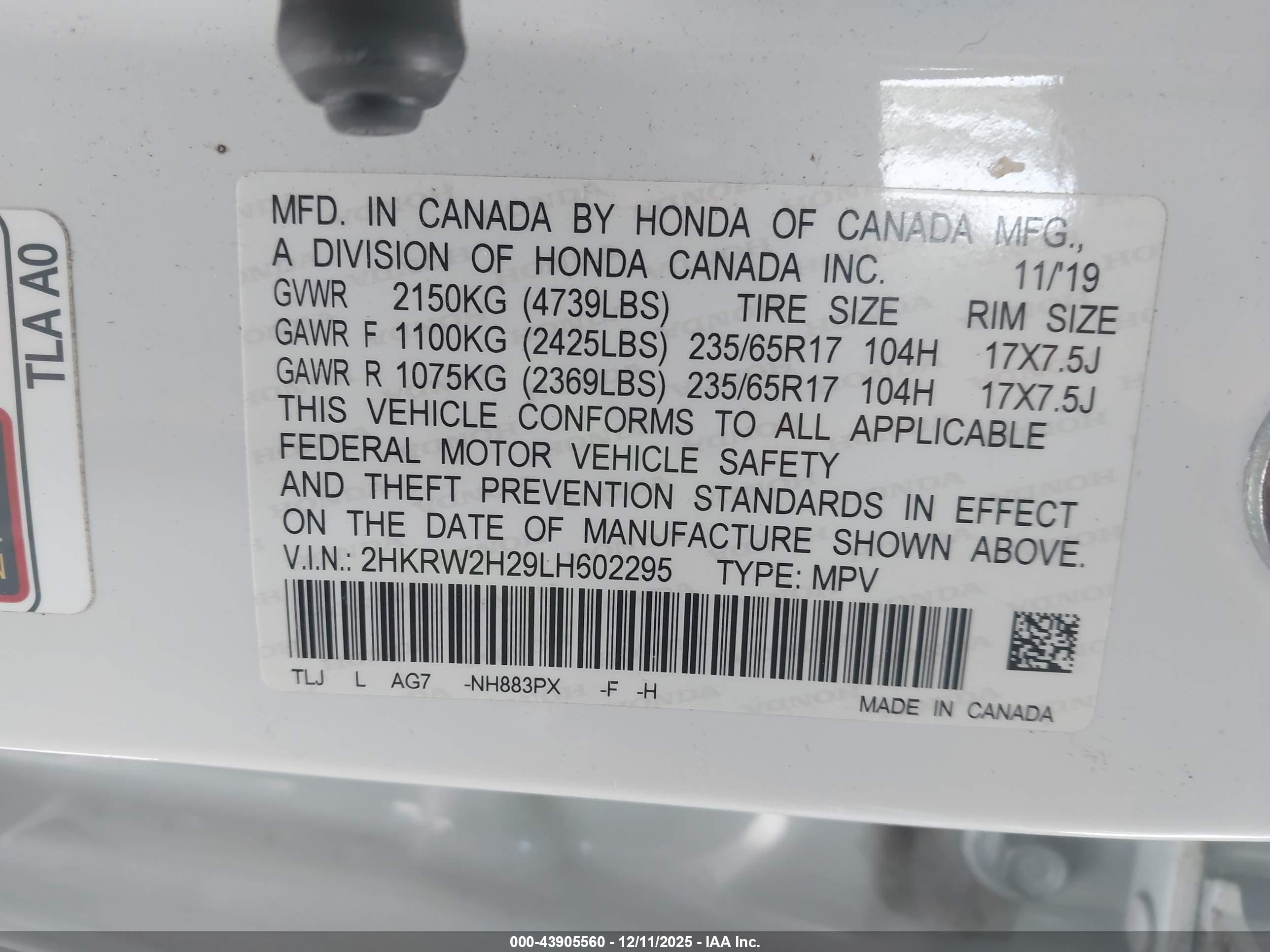 HONDA CR-V image 9