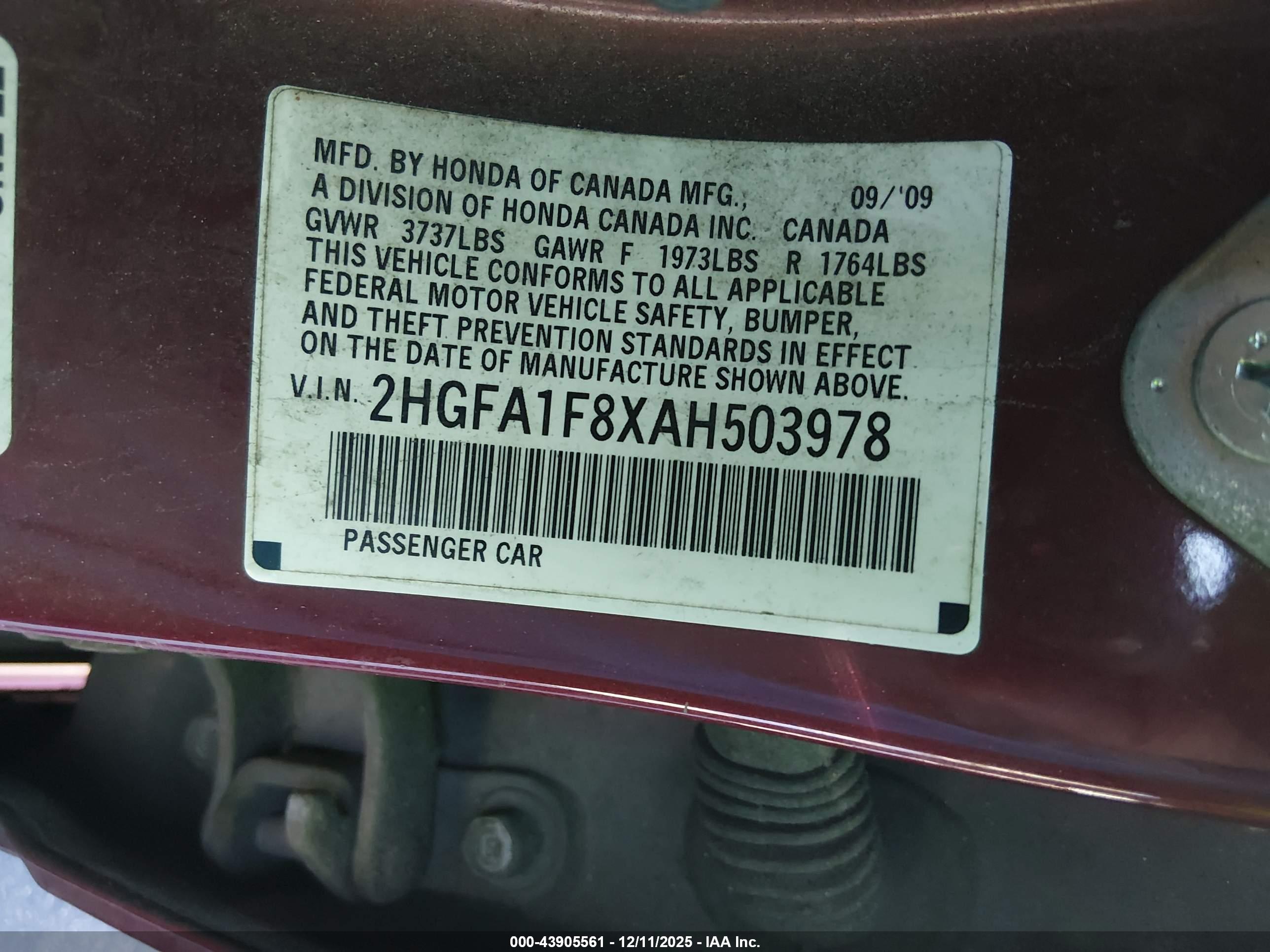 HONDA CIVIC image 9
