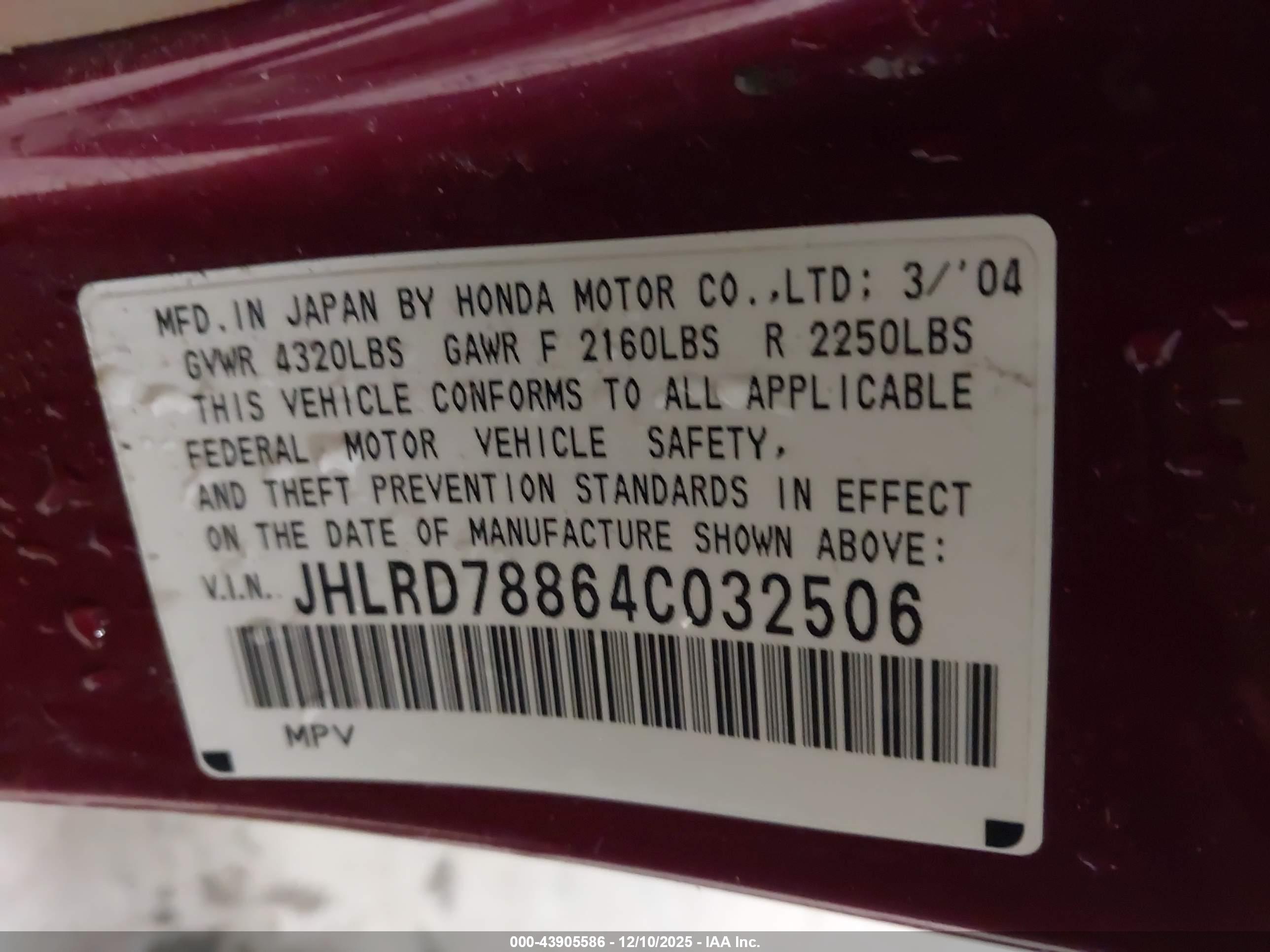 HONDA CR-V image 9