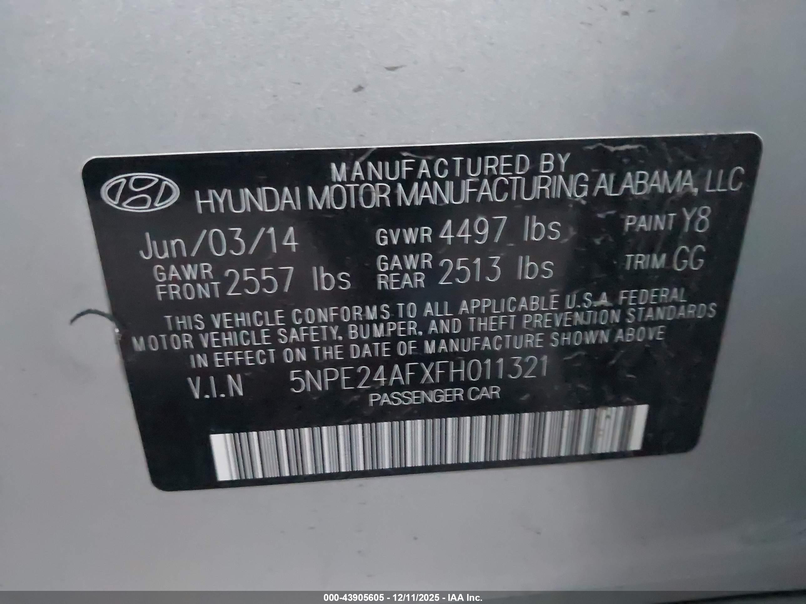 HYUNDAI SONATA image 9