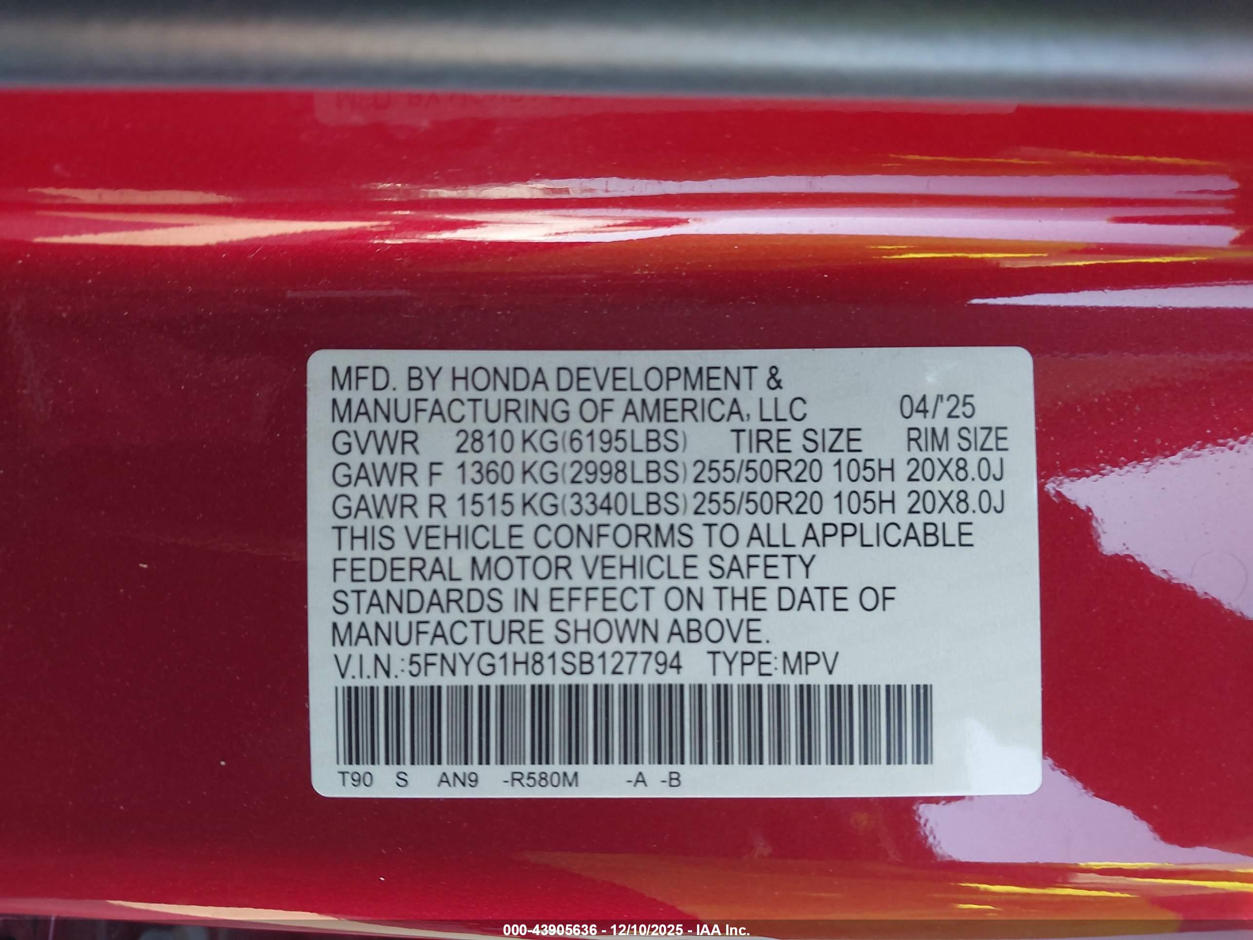 HONDA PILOT image 9