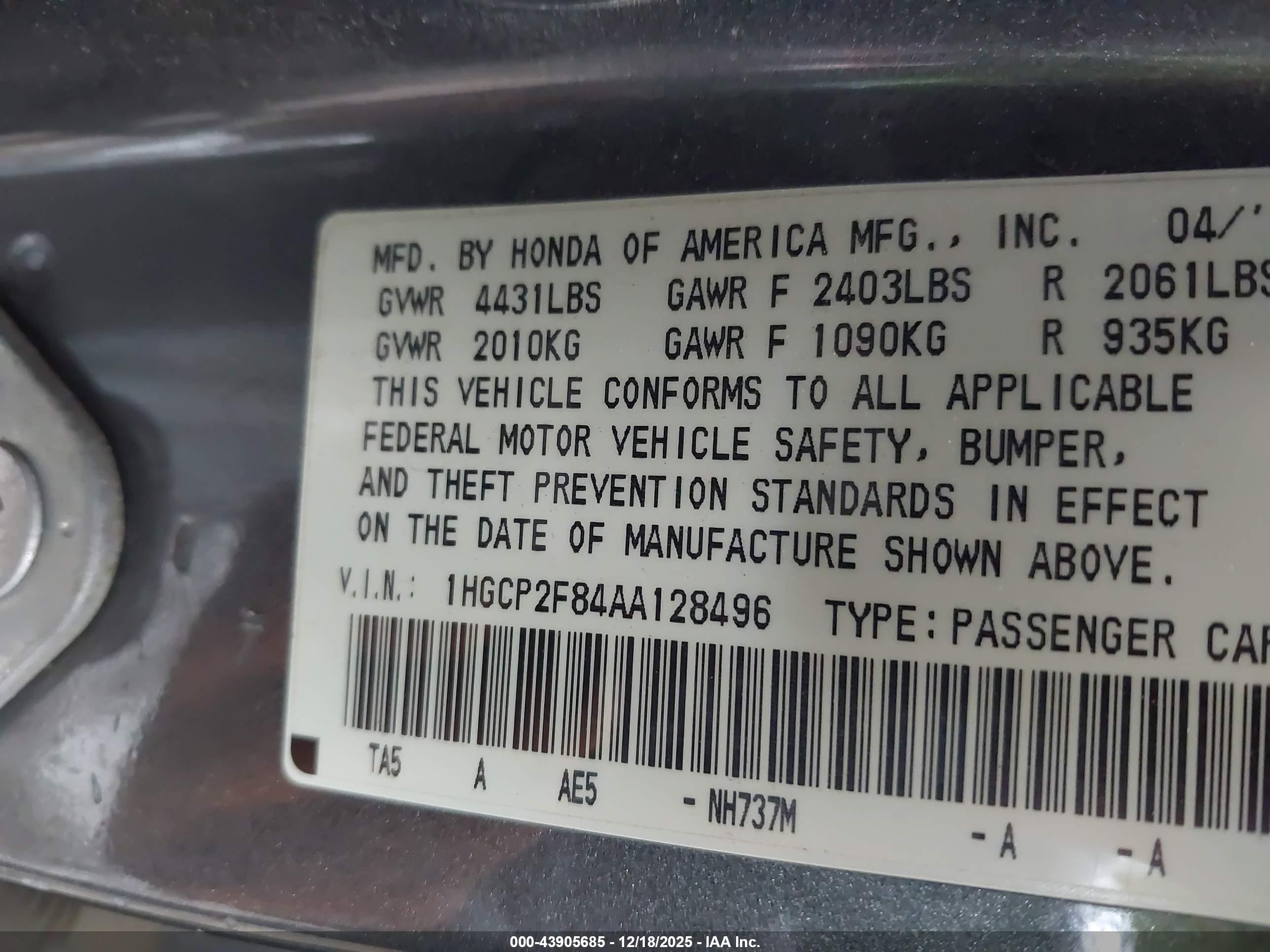 HONDA ACCORD image 9