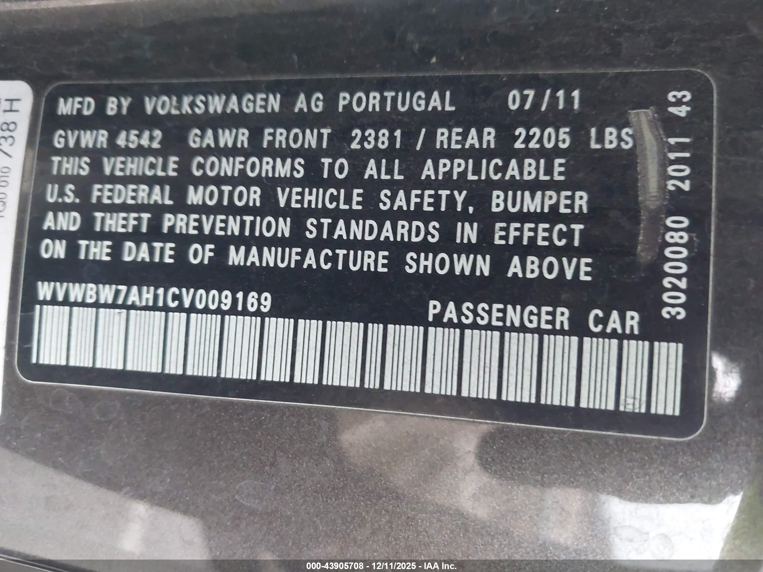 VOLKSWAGEN EOS image 9