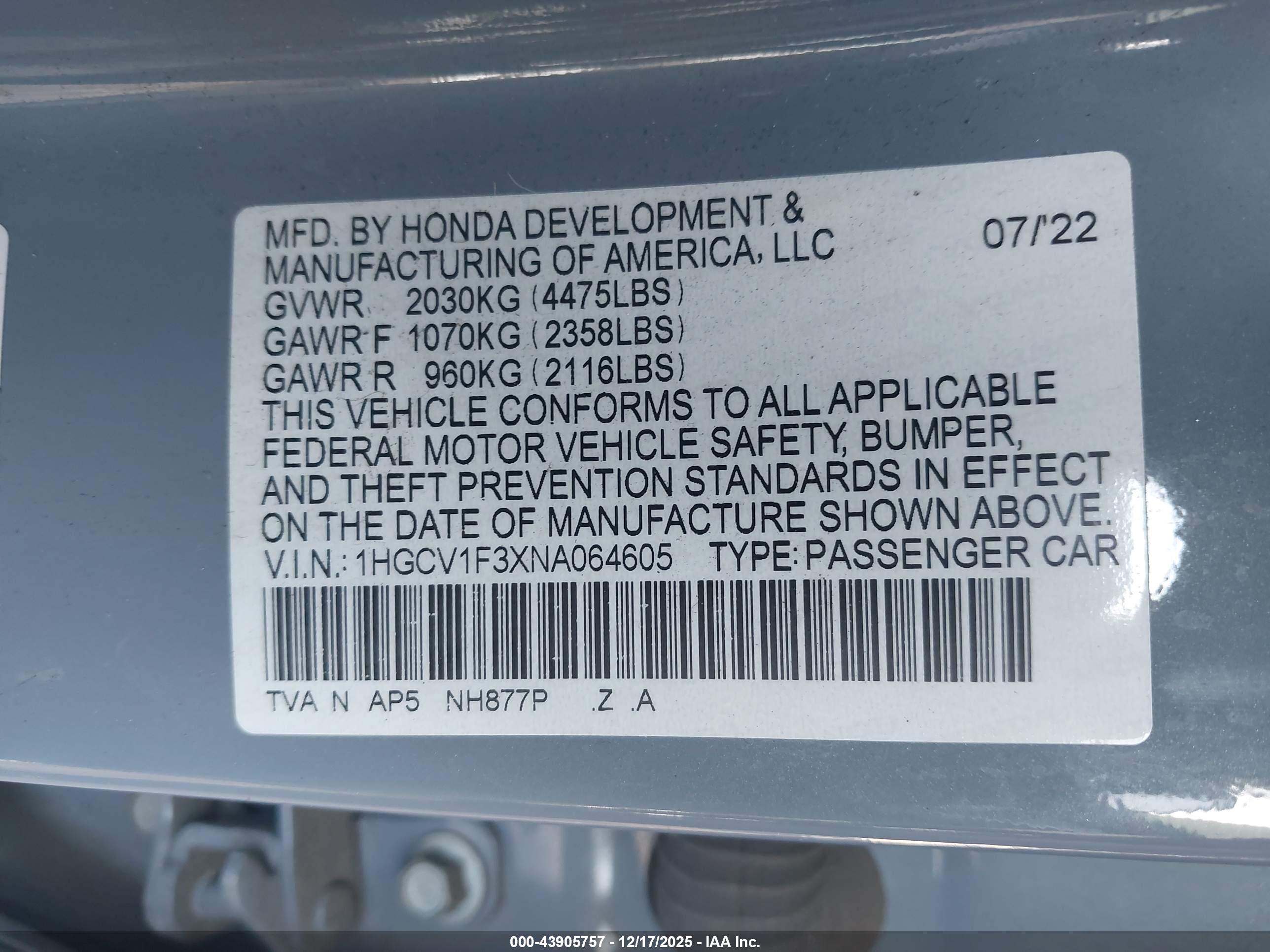 HONDA ACCORD image 9