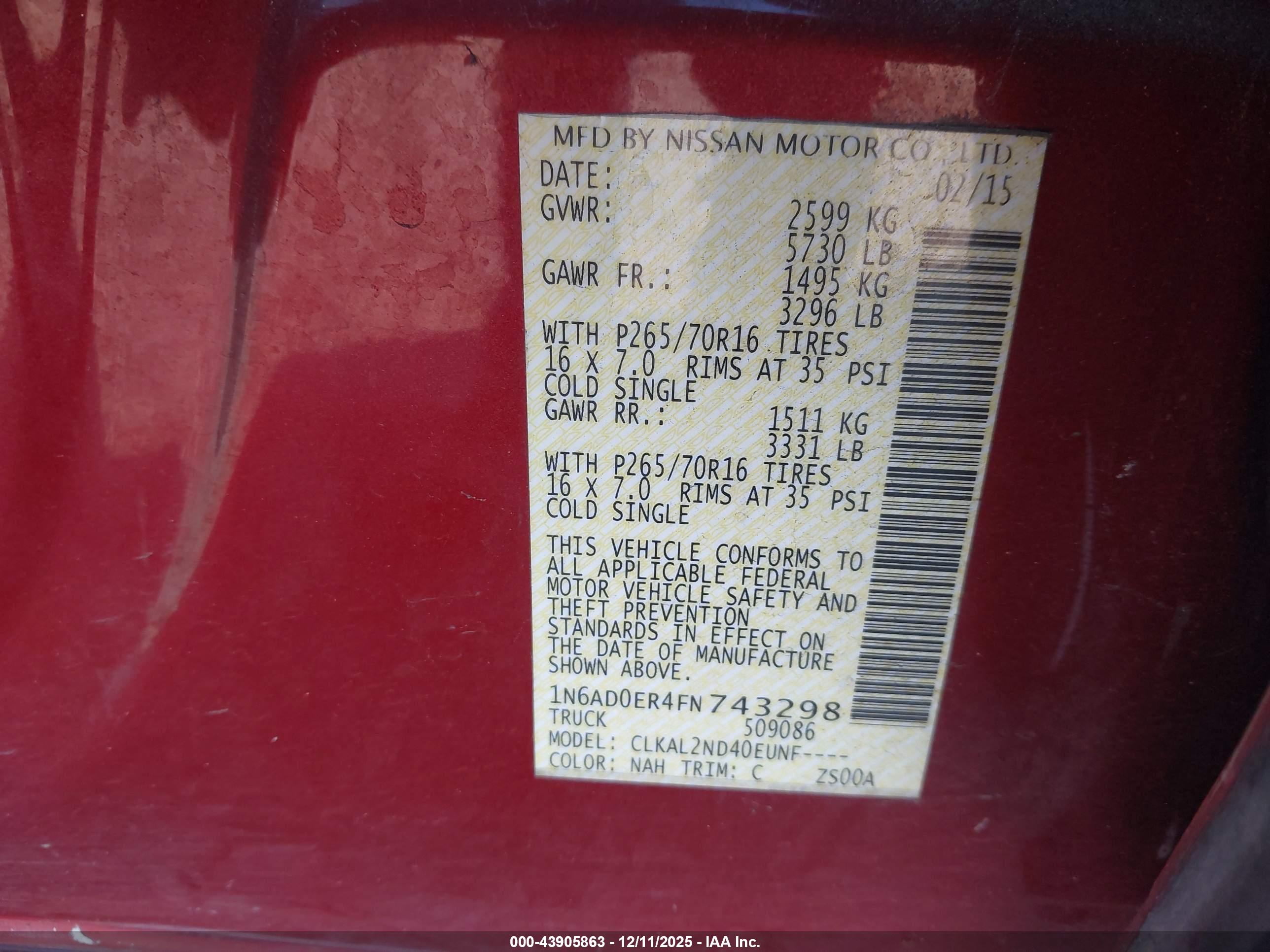 NISSAN FRONTIER image 9