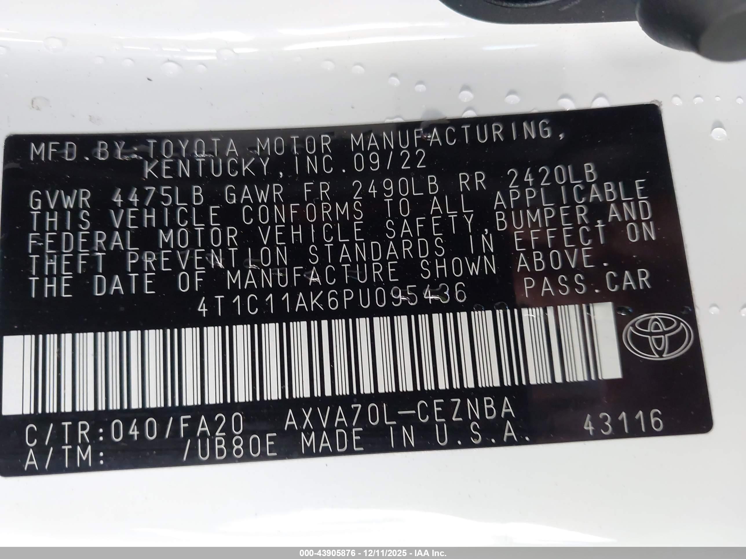 TOYOTA CAMRY image 9