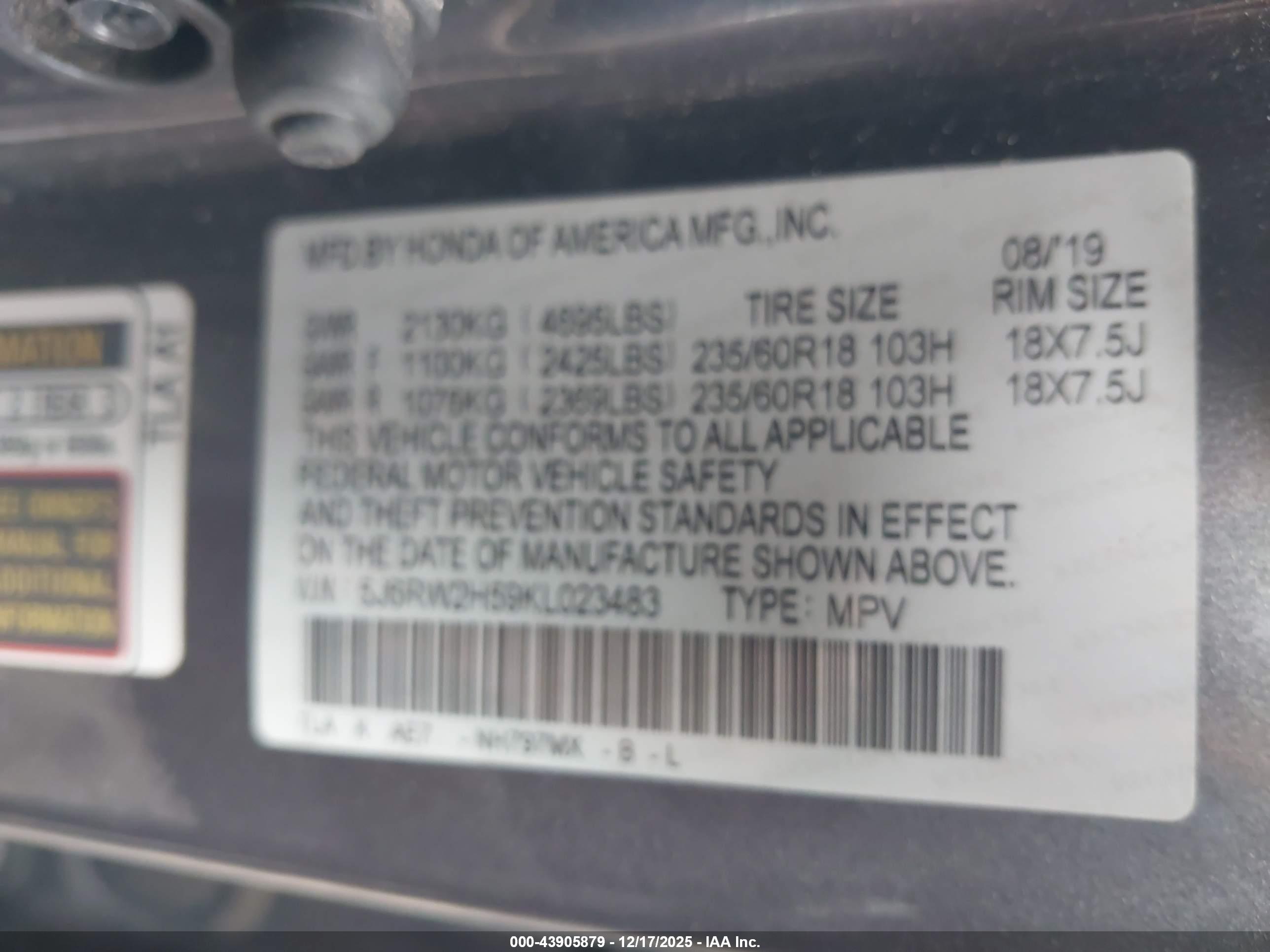 HONDA CR-V image 9