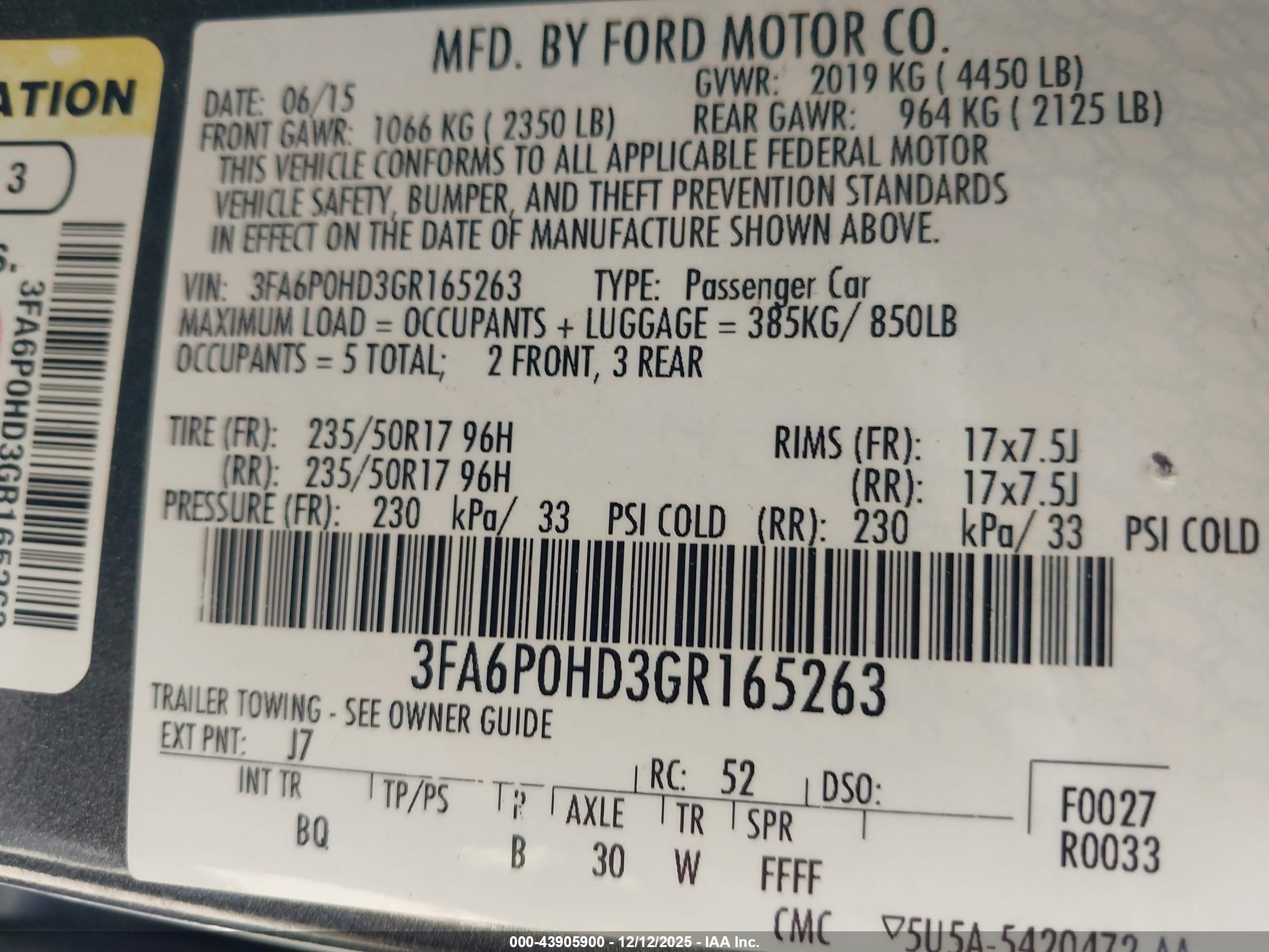 FORD FUSION image 9