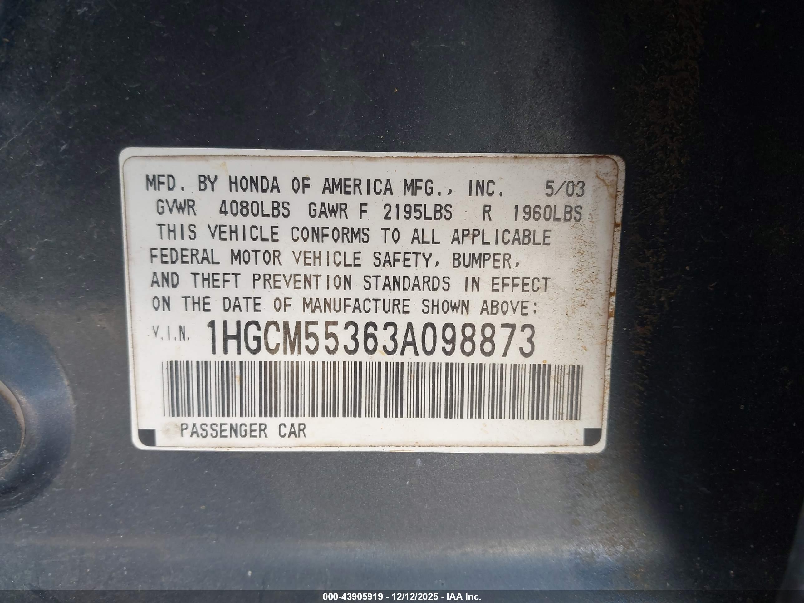 HONDA ACCORD image 9