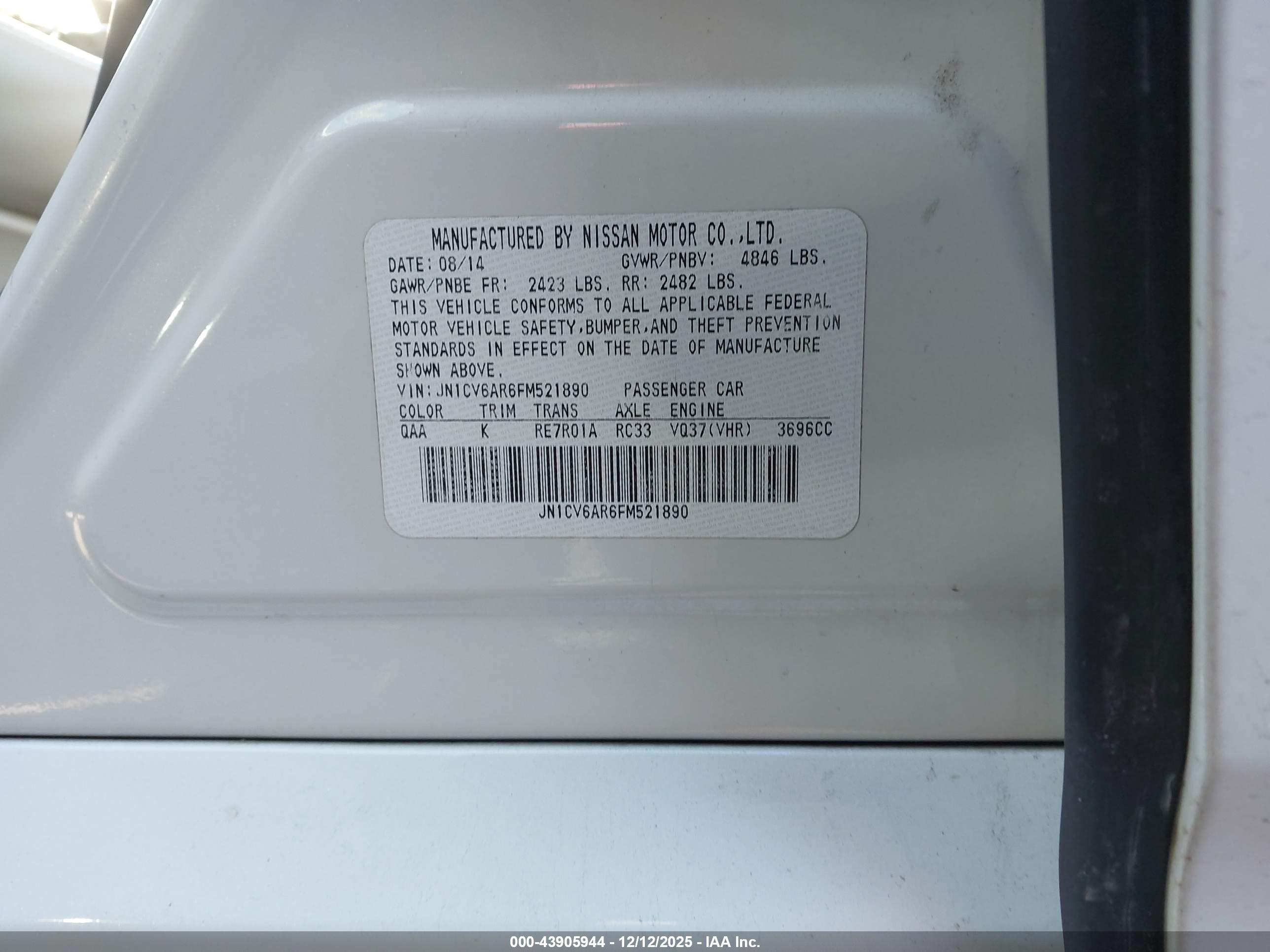 INFINITI Q40 image 9
