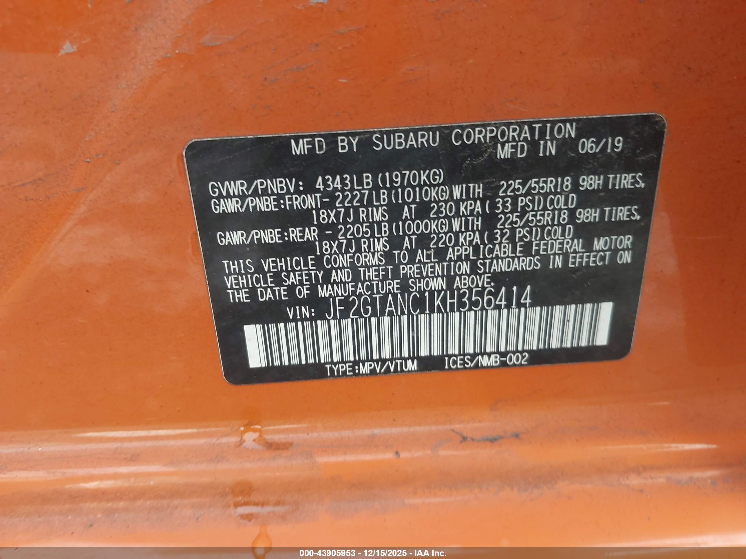 SUBARU CROSSTREK image 9
