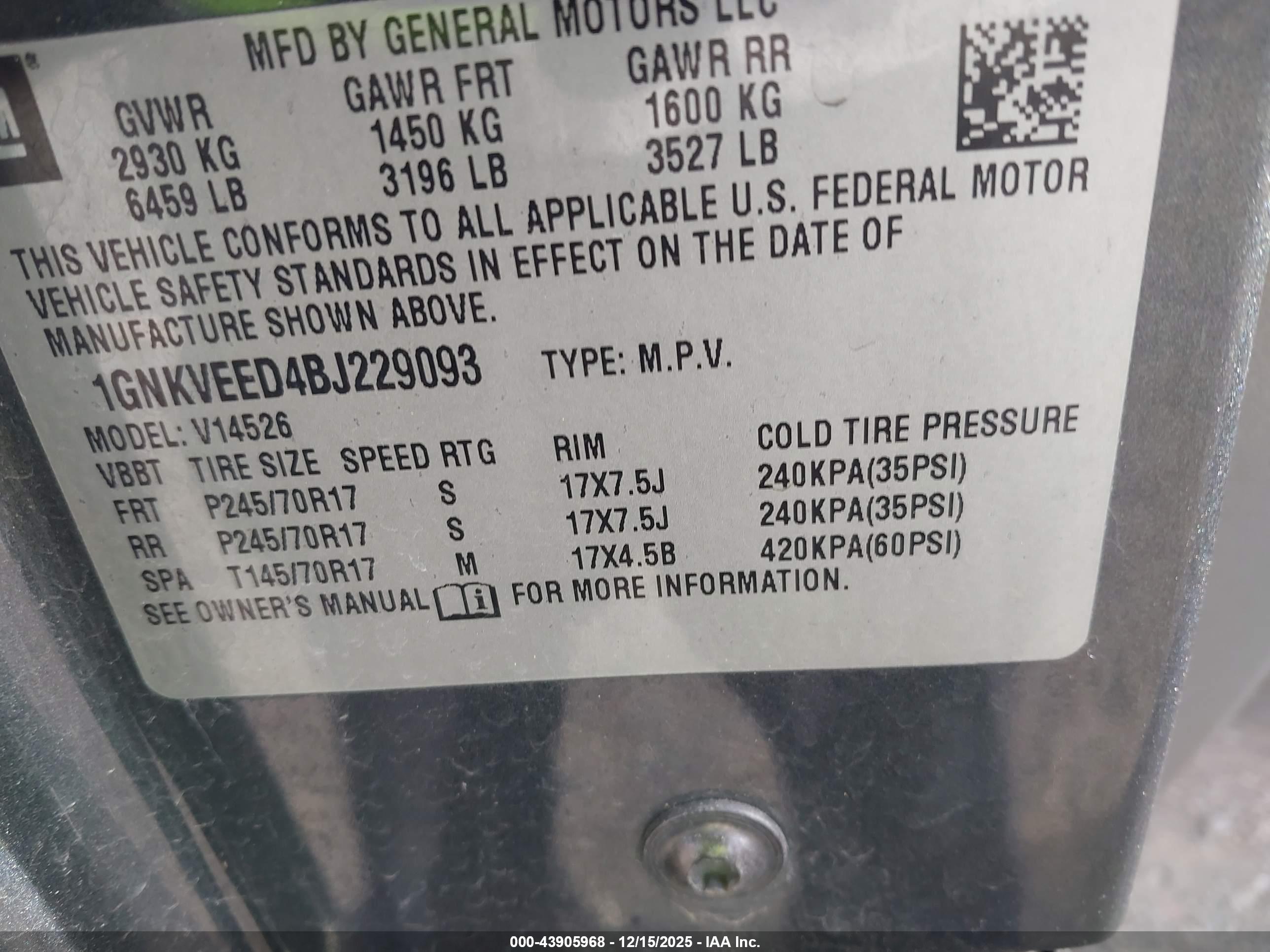 CHEVROLET TRAVERSE image 9