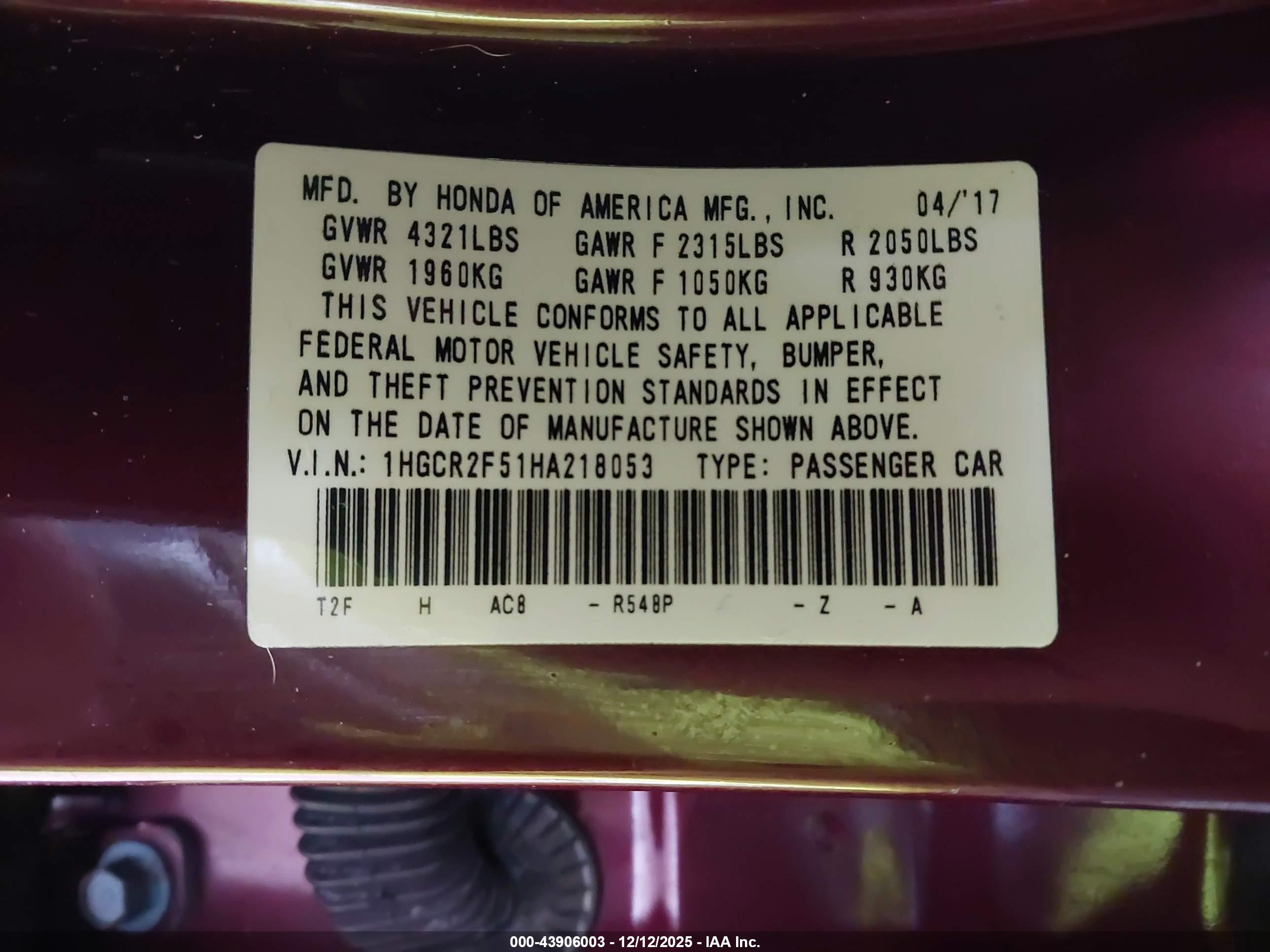 HONDA ACCORD image 9