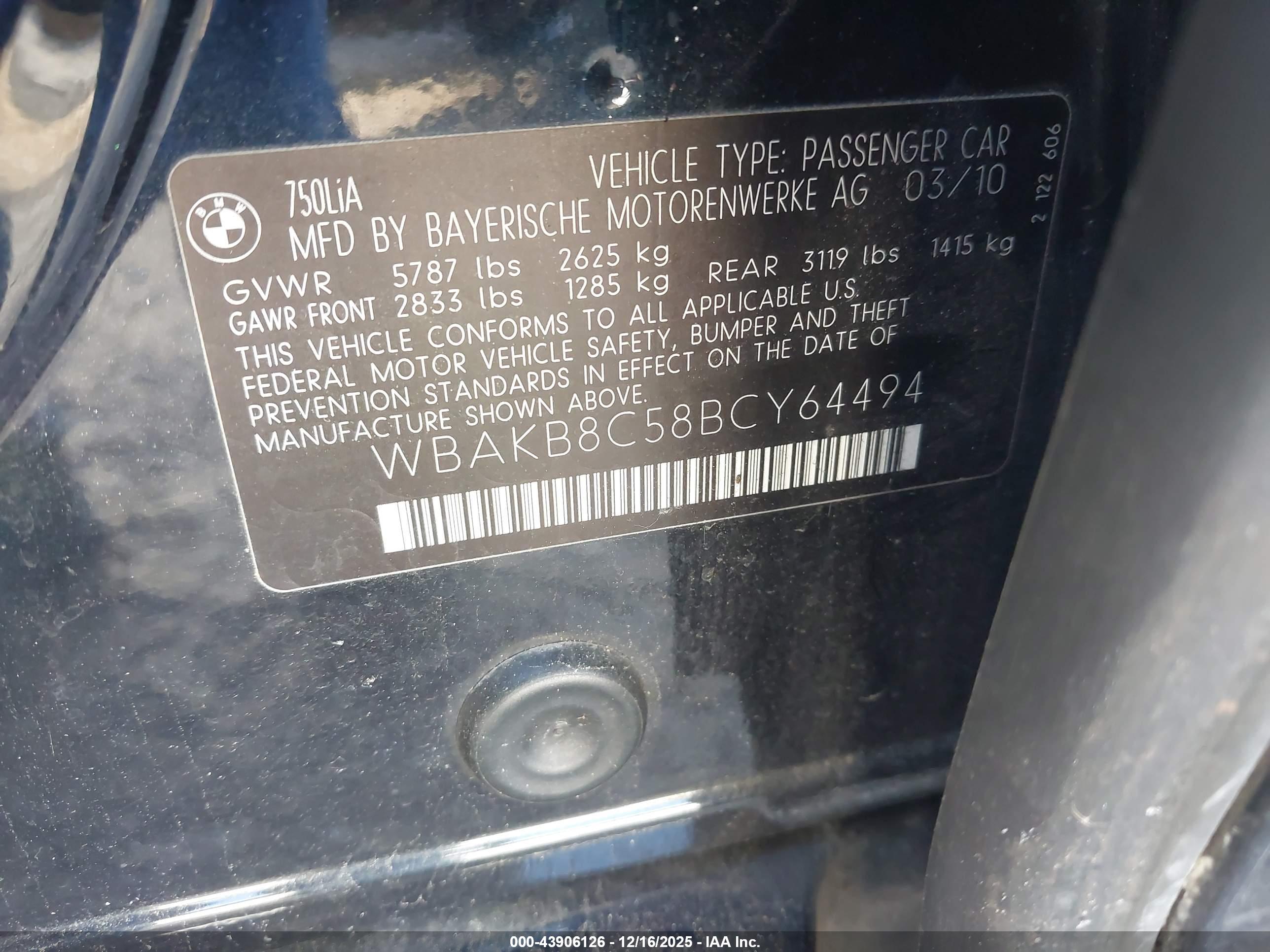BMW 750LI image 9