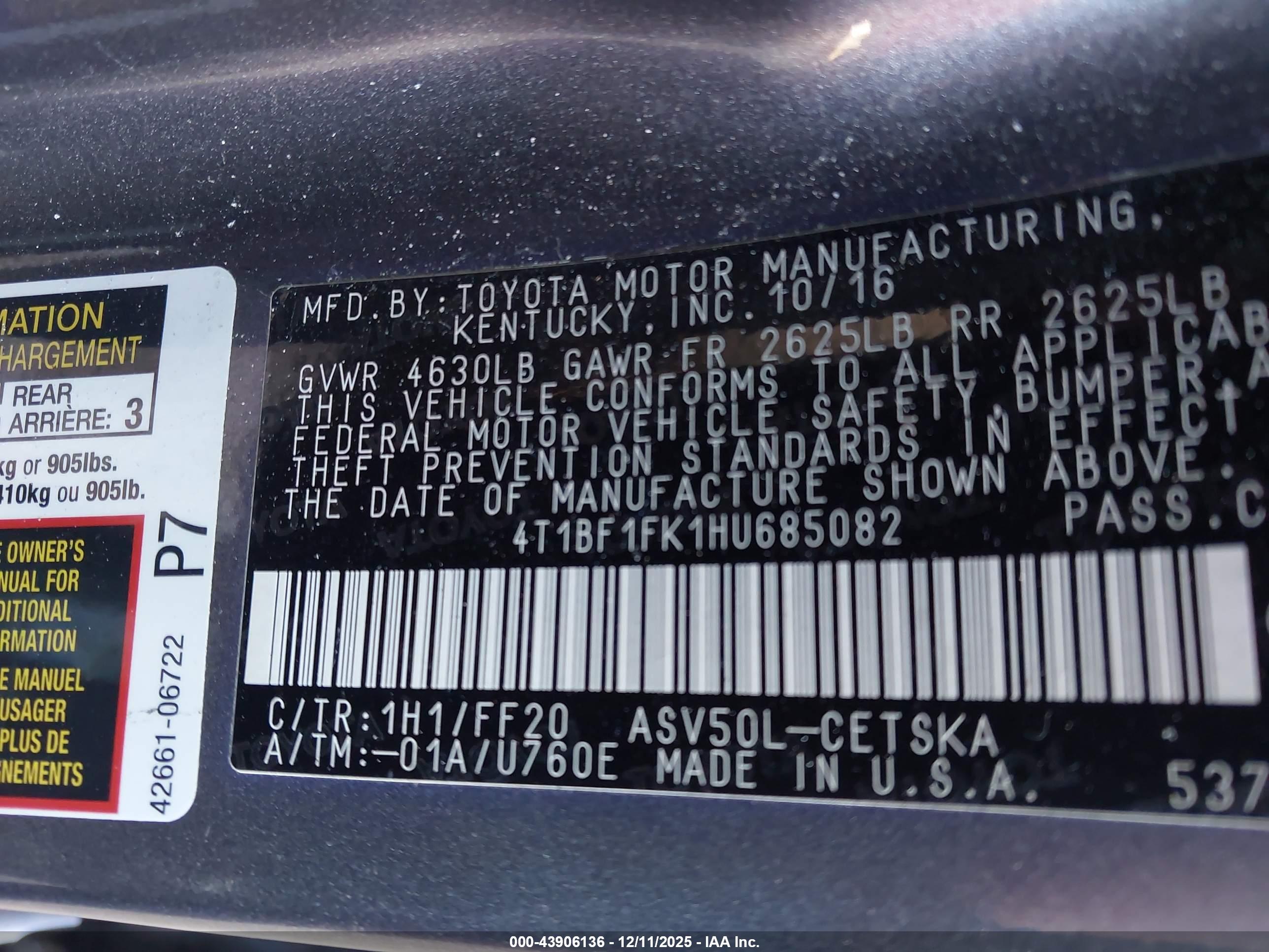 TOYOTA CAMRY image 9