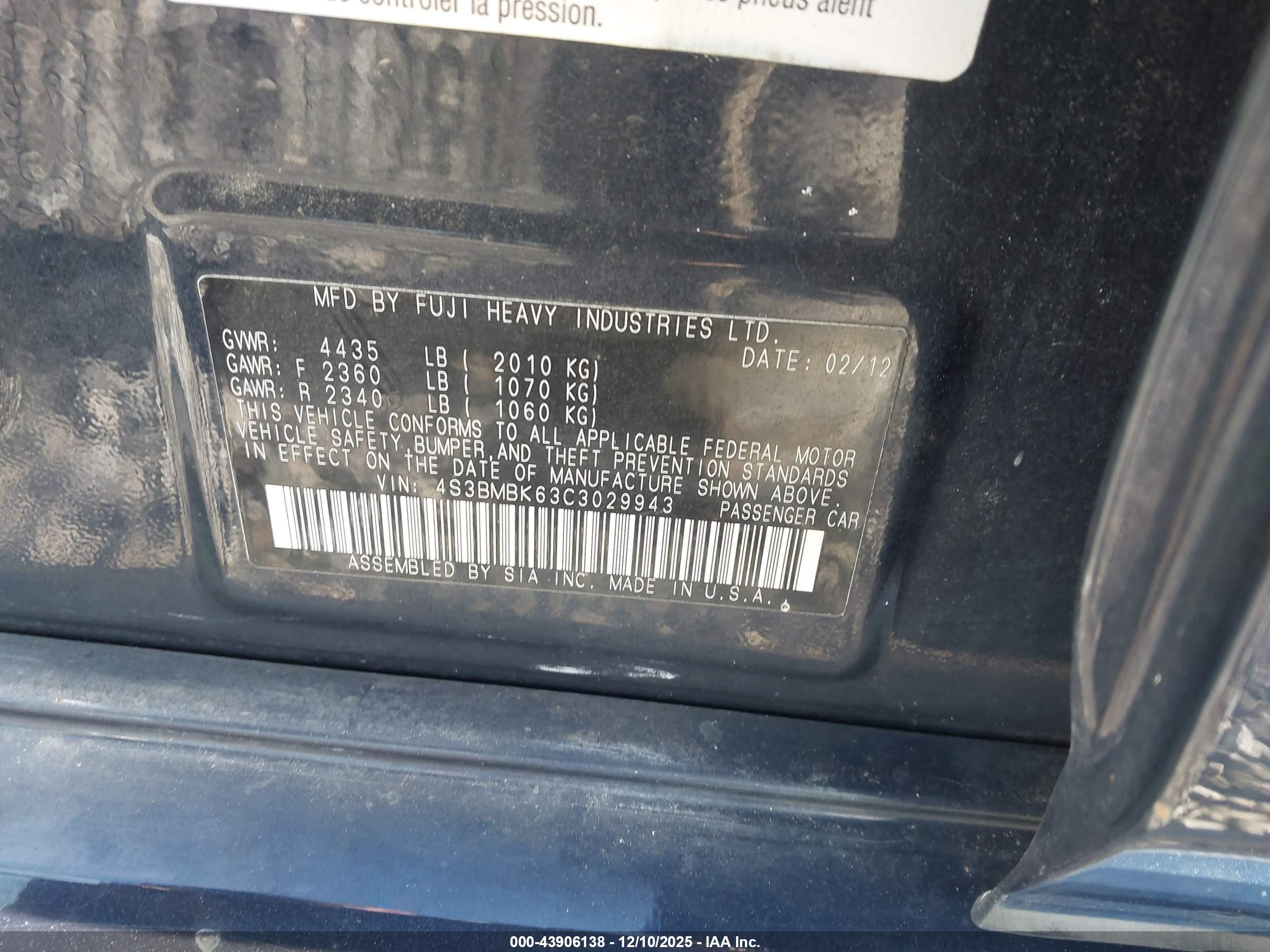 SUBARU LEGACY image 9