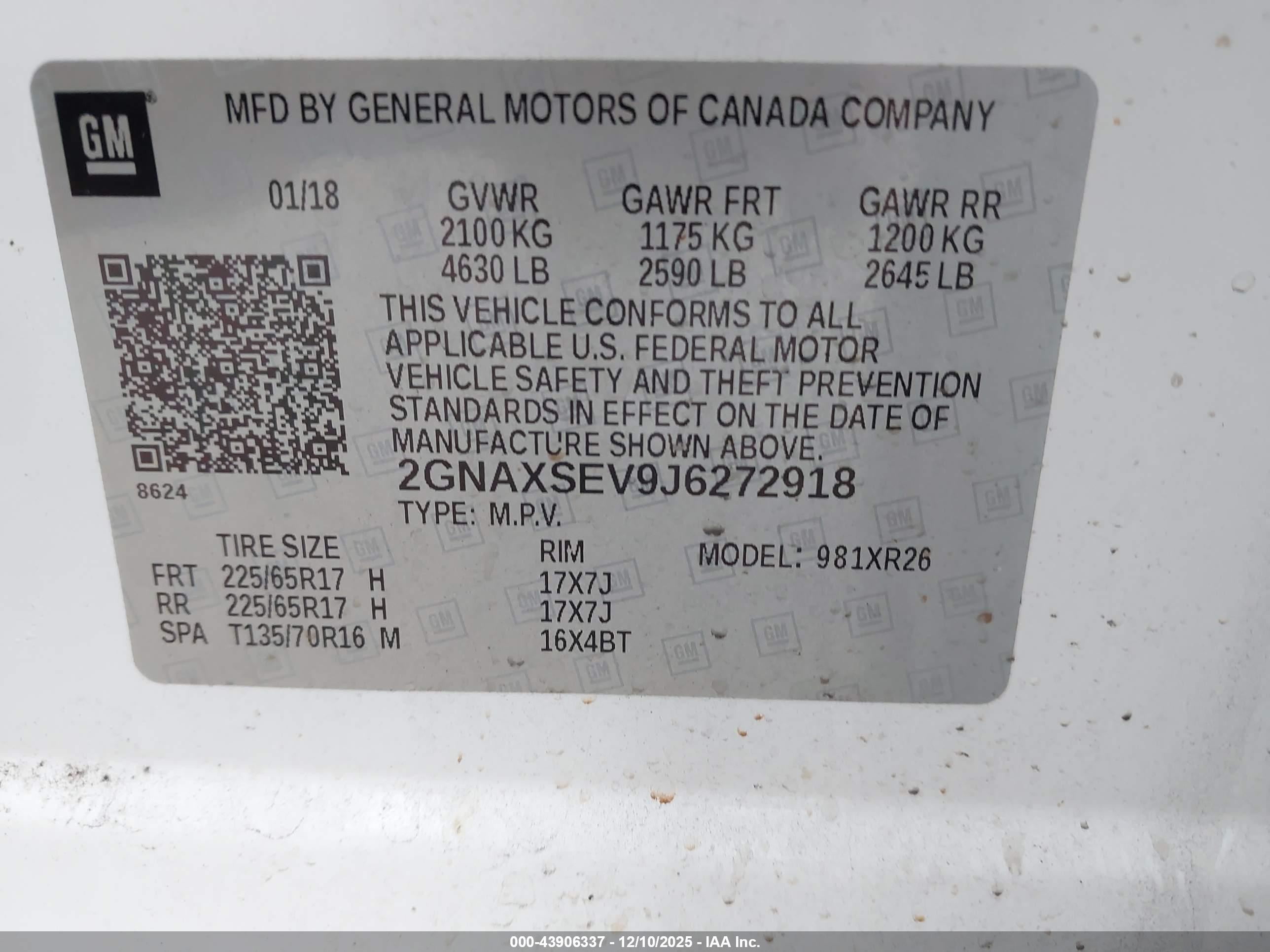 CHEVROLET EQUINOX image 9