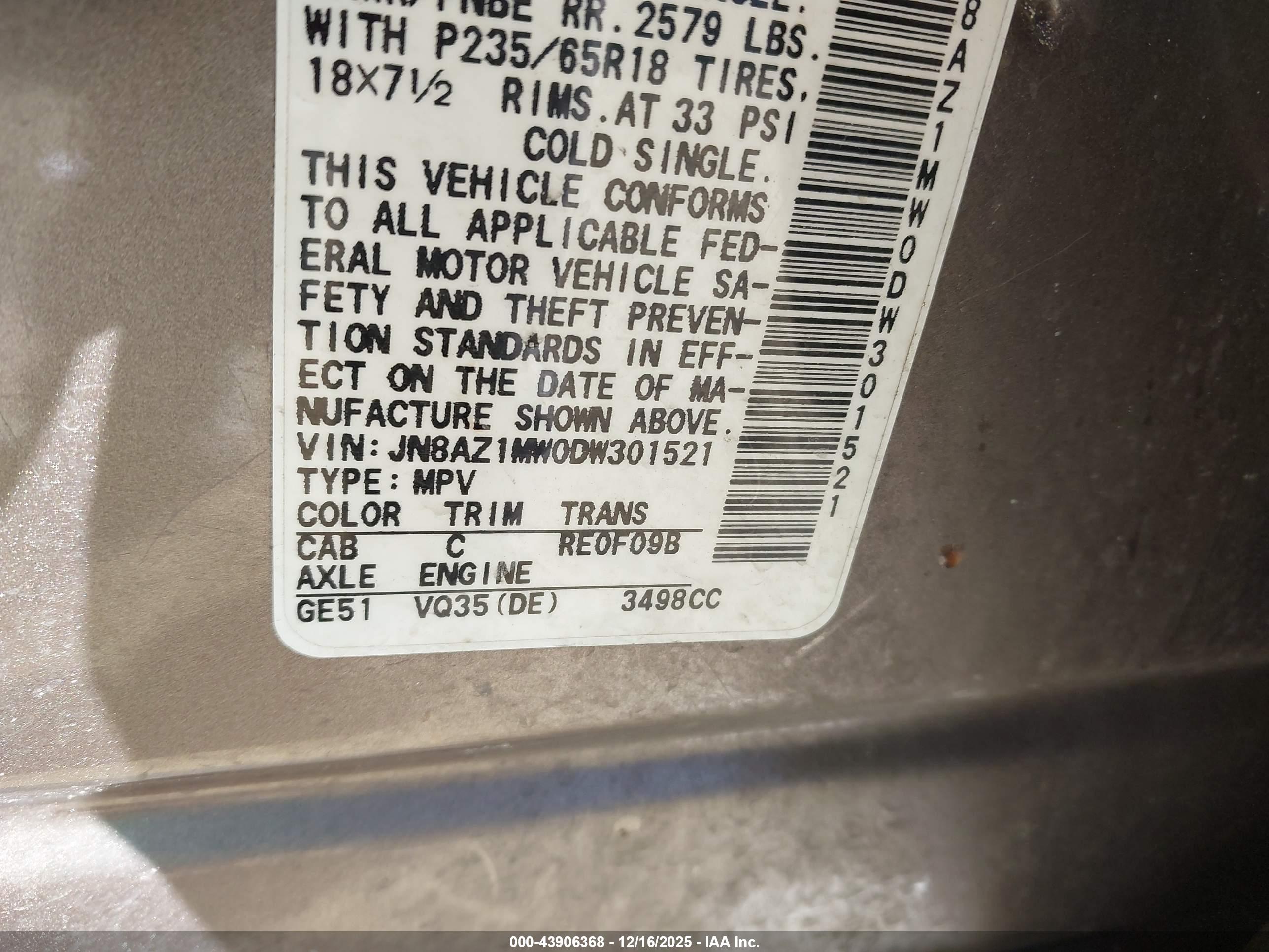 NISSAN MURANO image 9