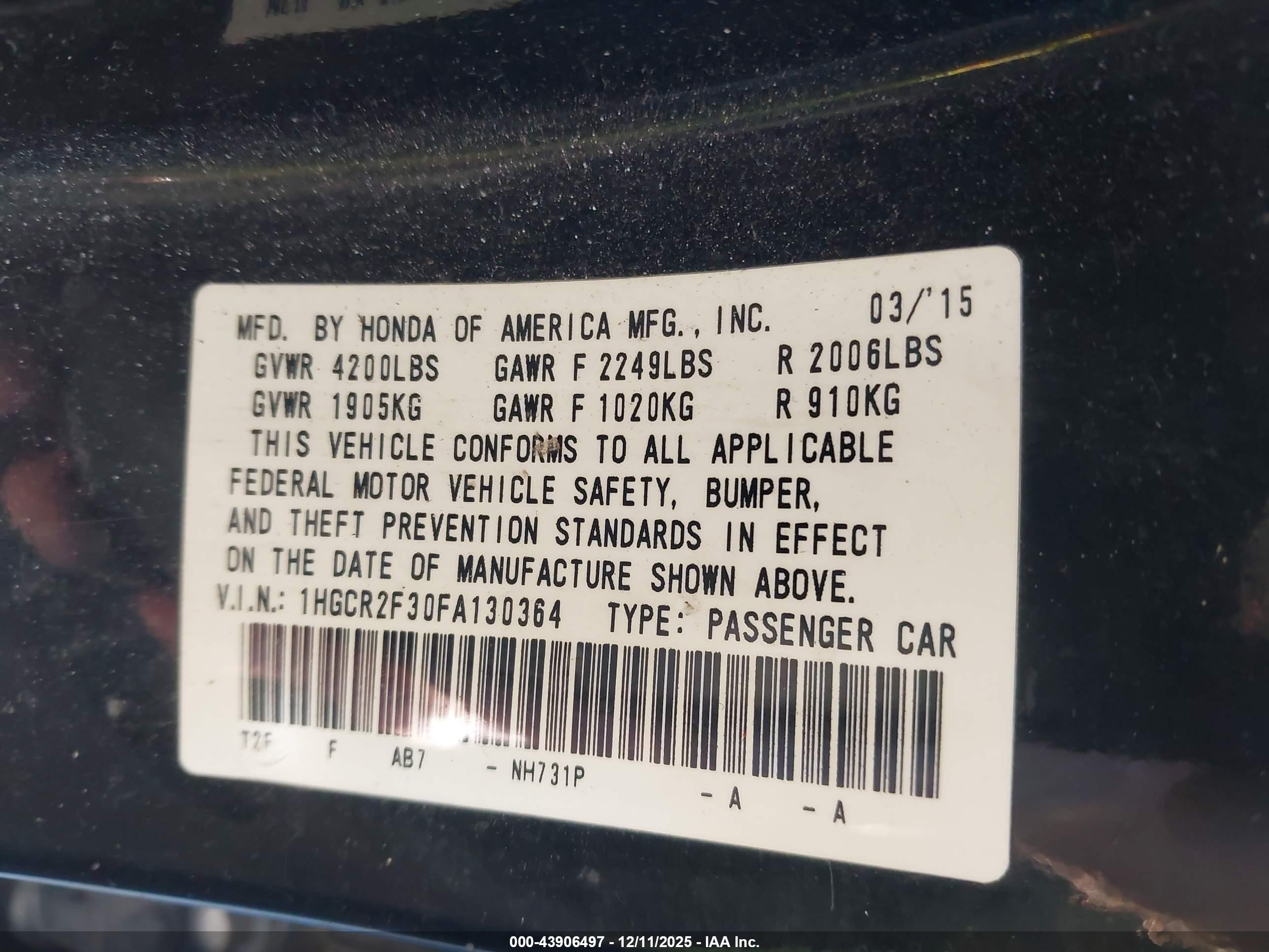 HONDA ACCORD image 9
