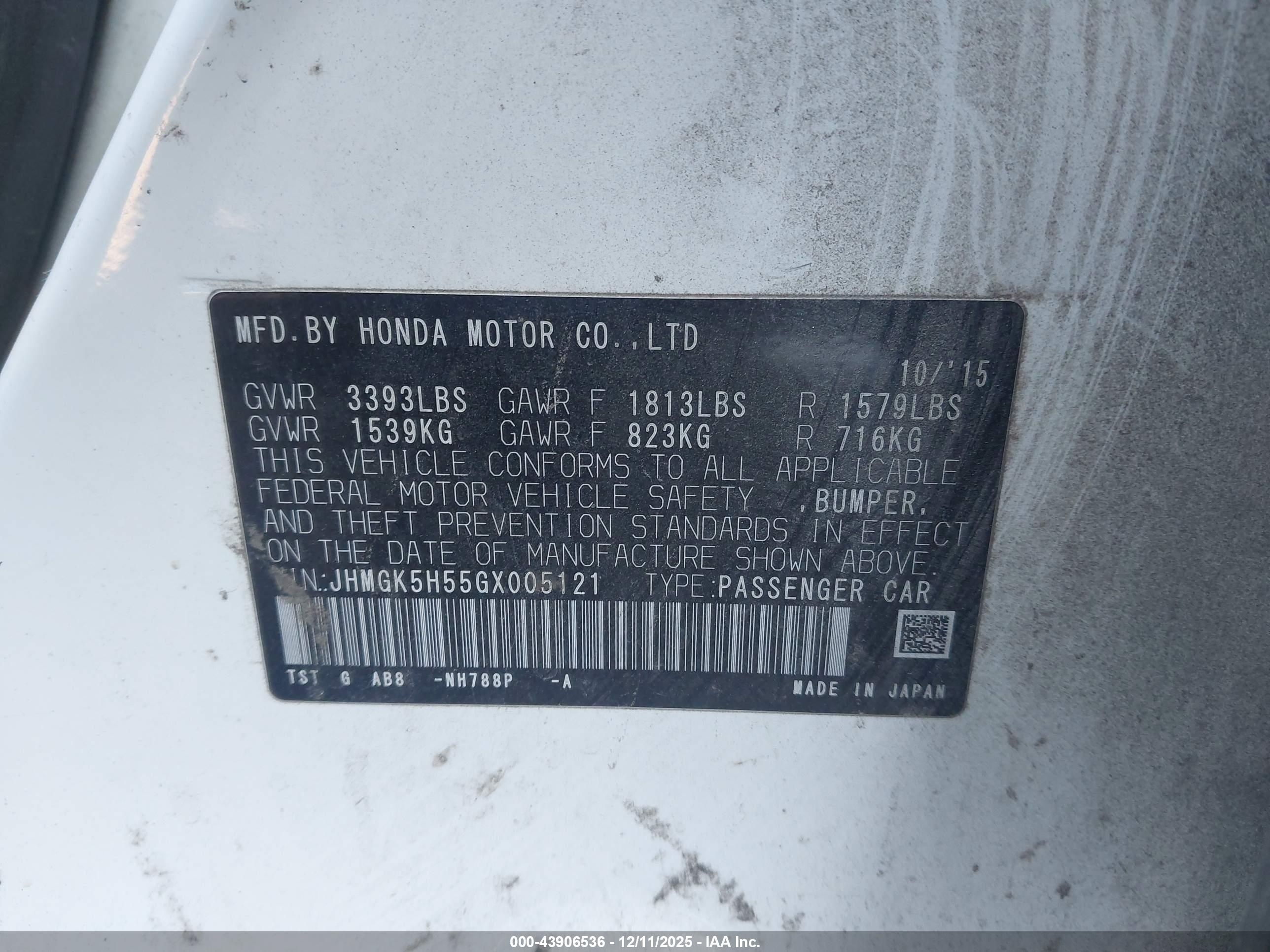 HONDA FIT image 9