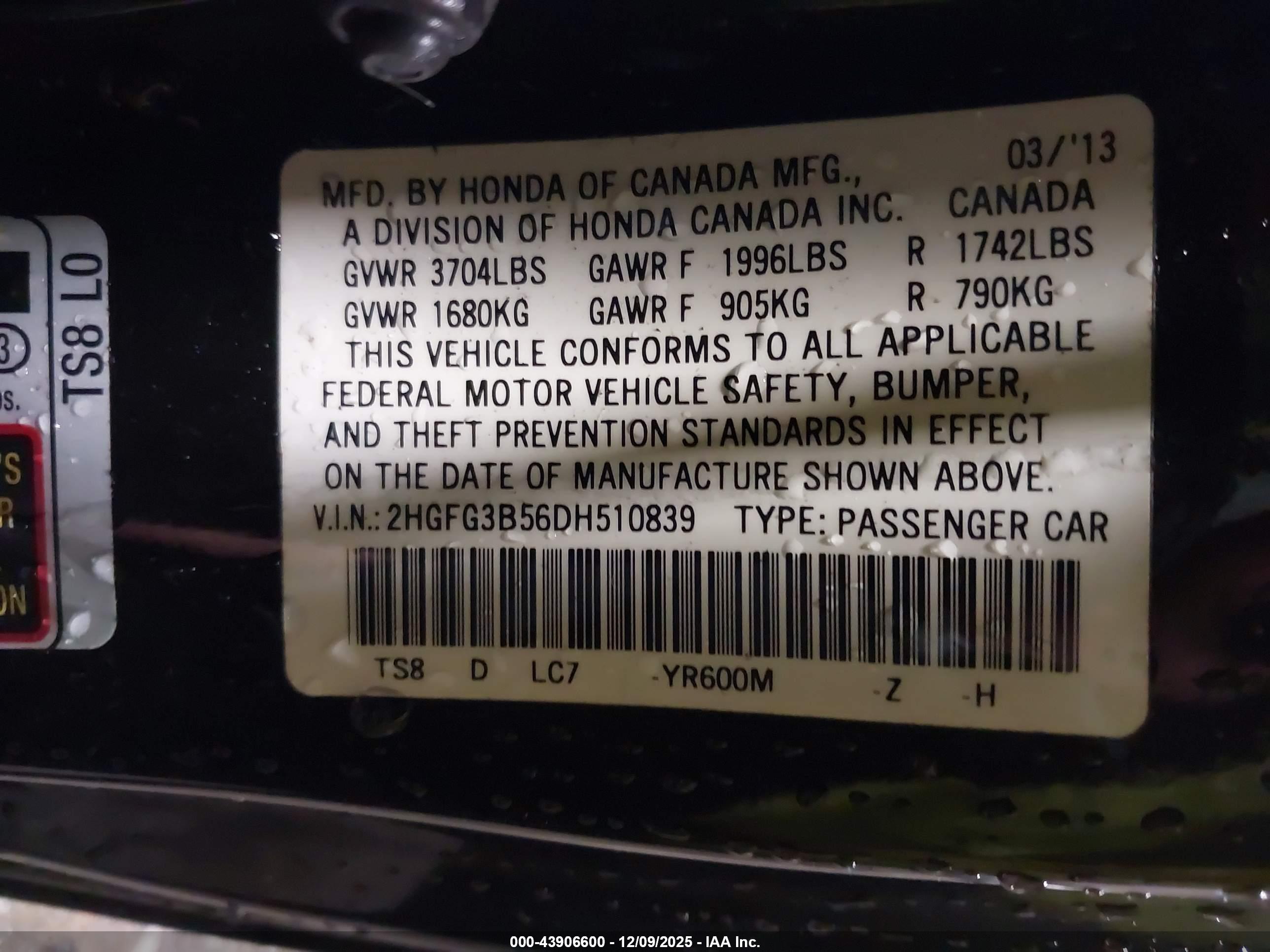 HONDA CIVIC image 9
