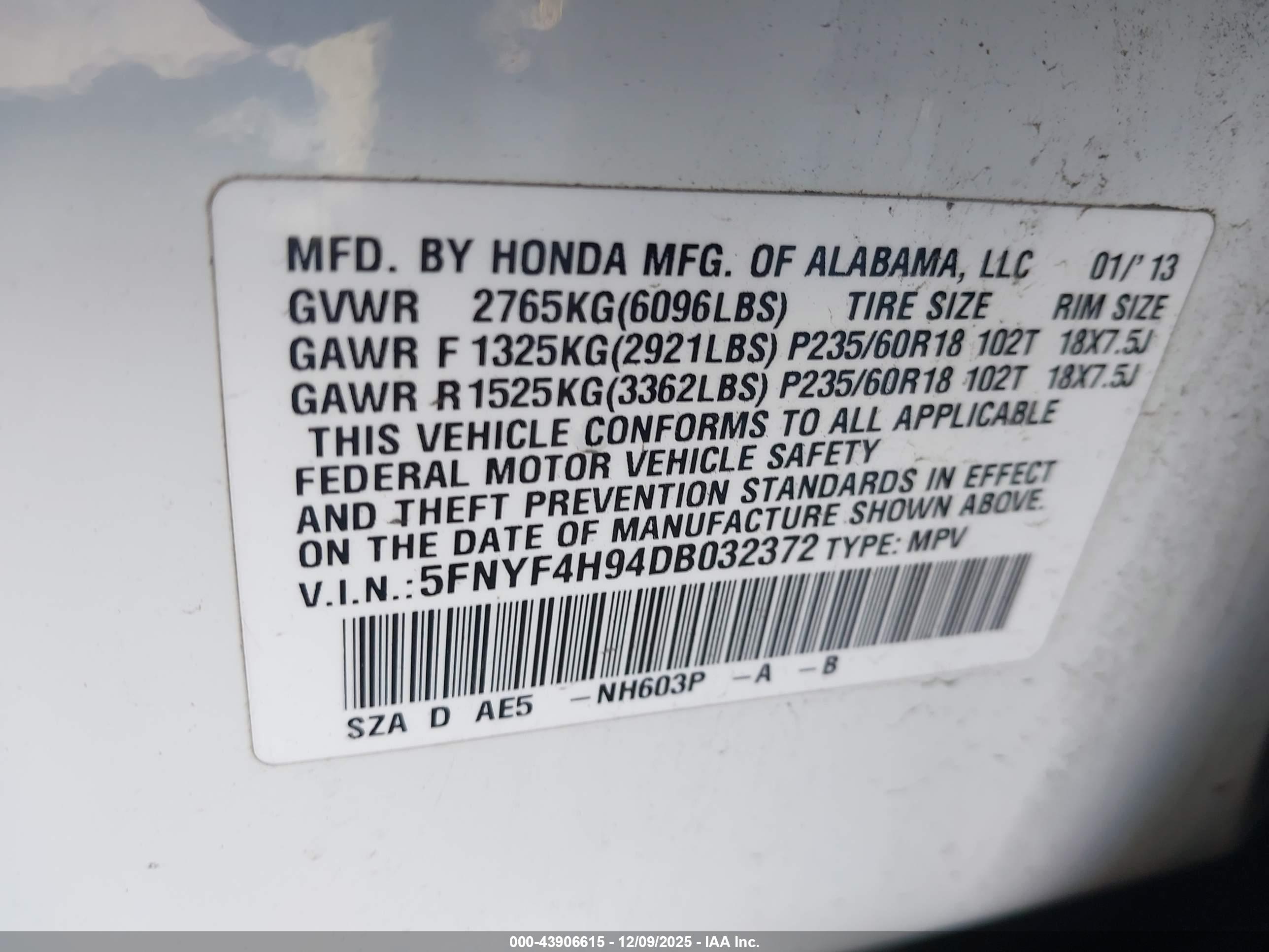 HONDA PILOT image 9