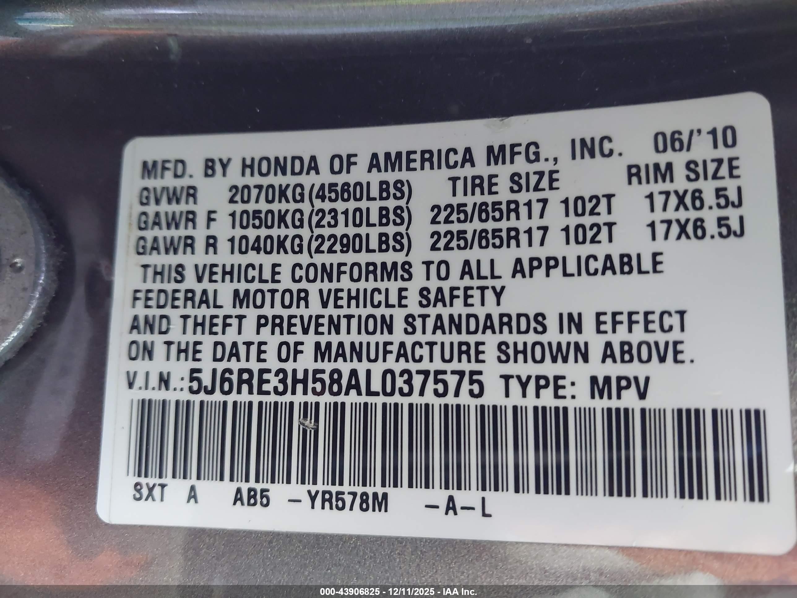 HONDA CR-V image 9