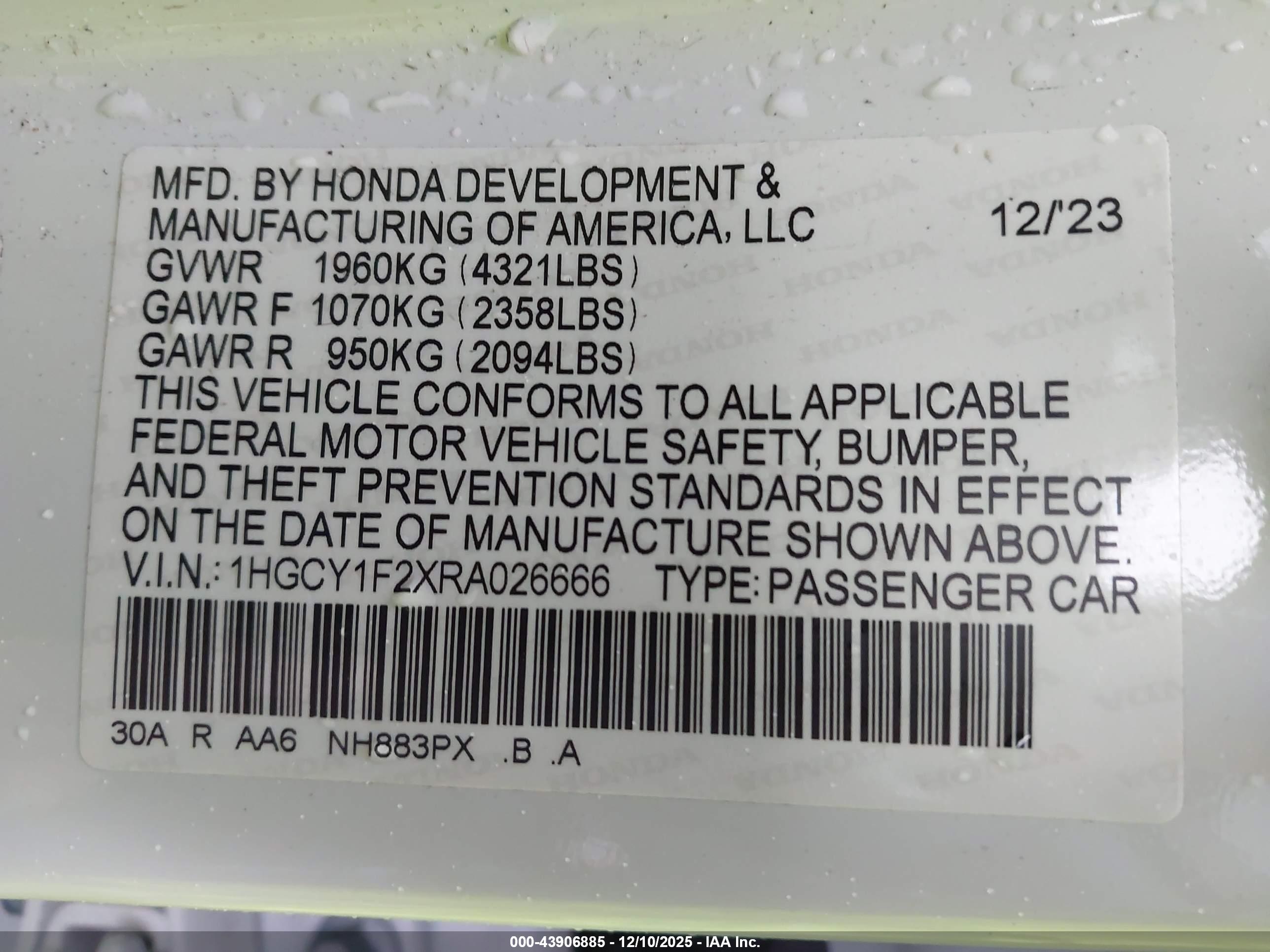 HONDA ACCORD image 9