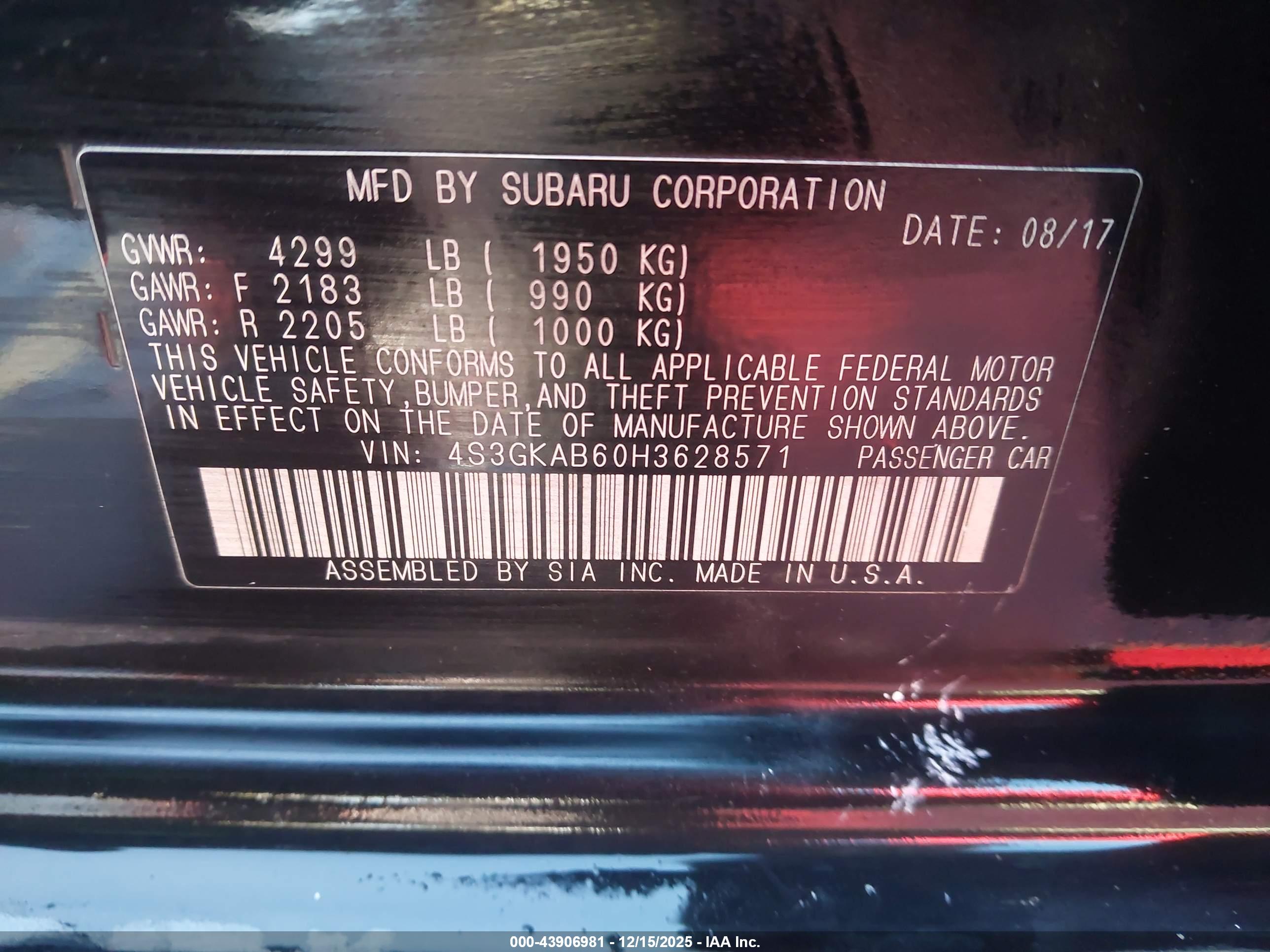 SUBARU IMPREZA image 9