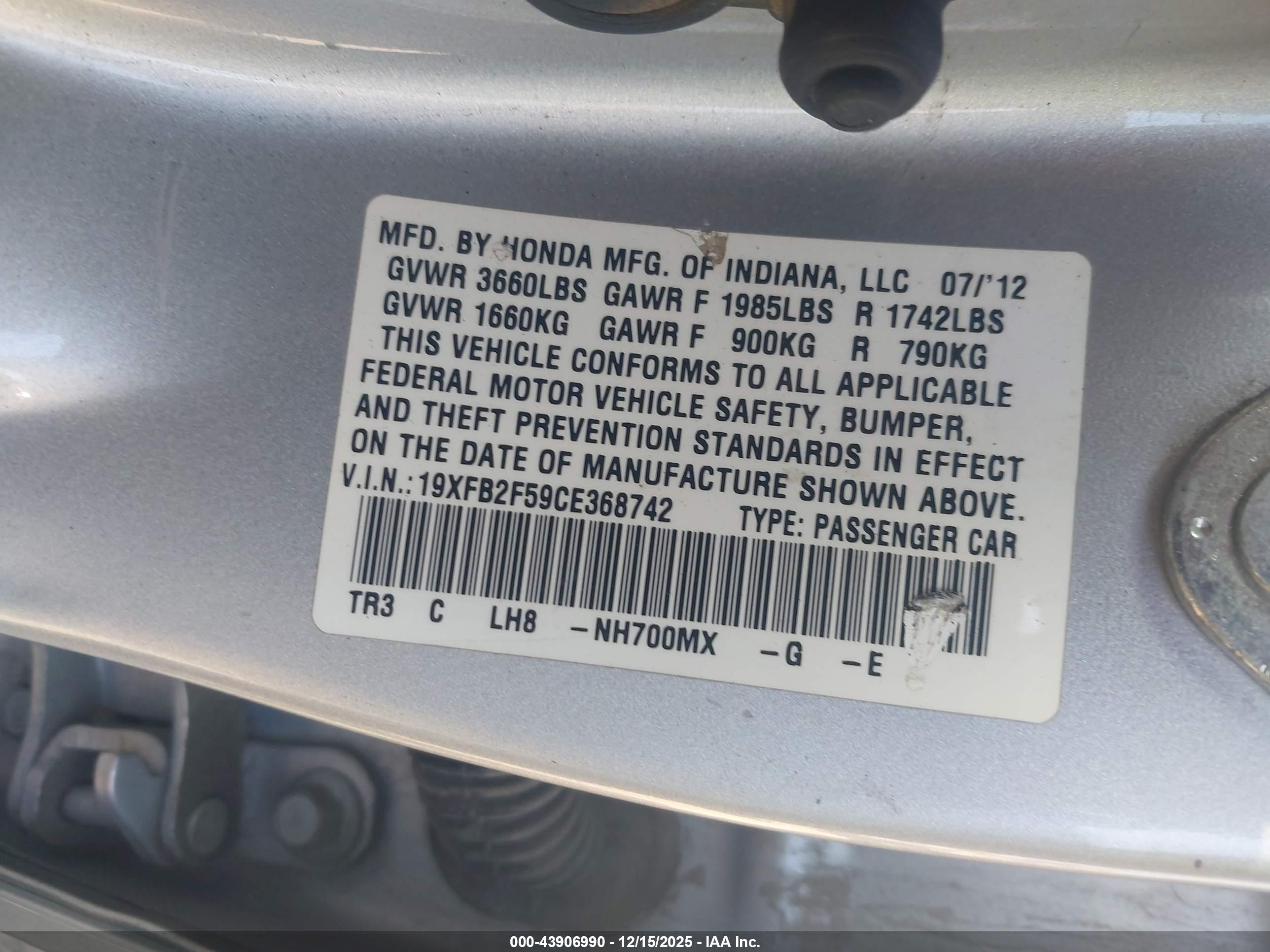 HONDA CIVIC image 9