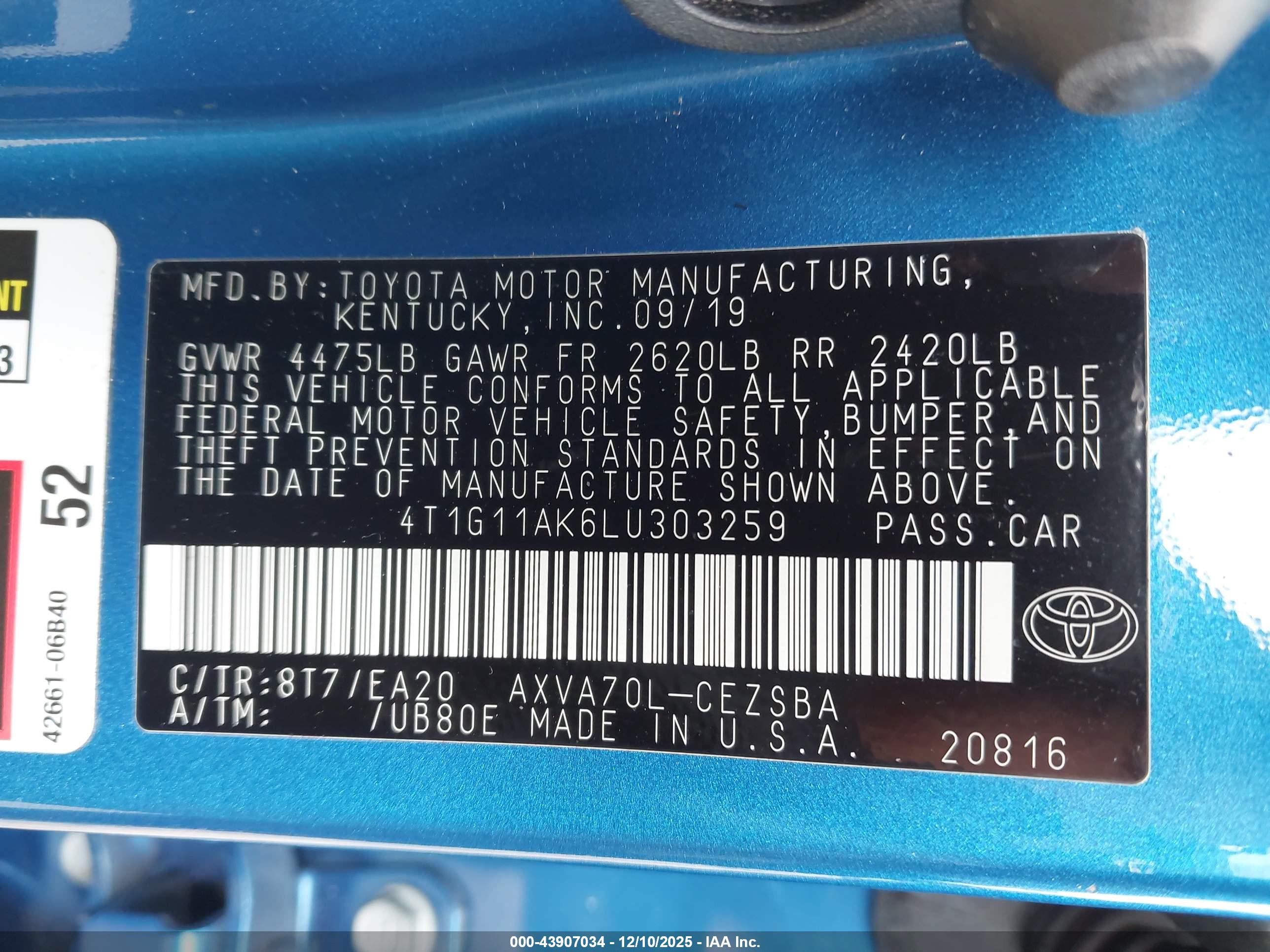 TOYOTA CAMRY image 9