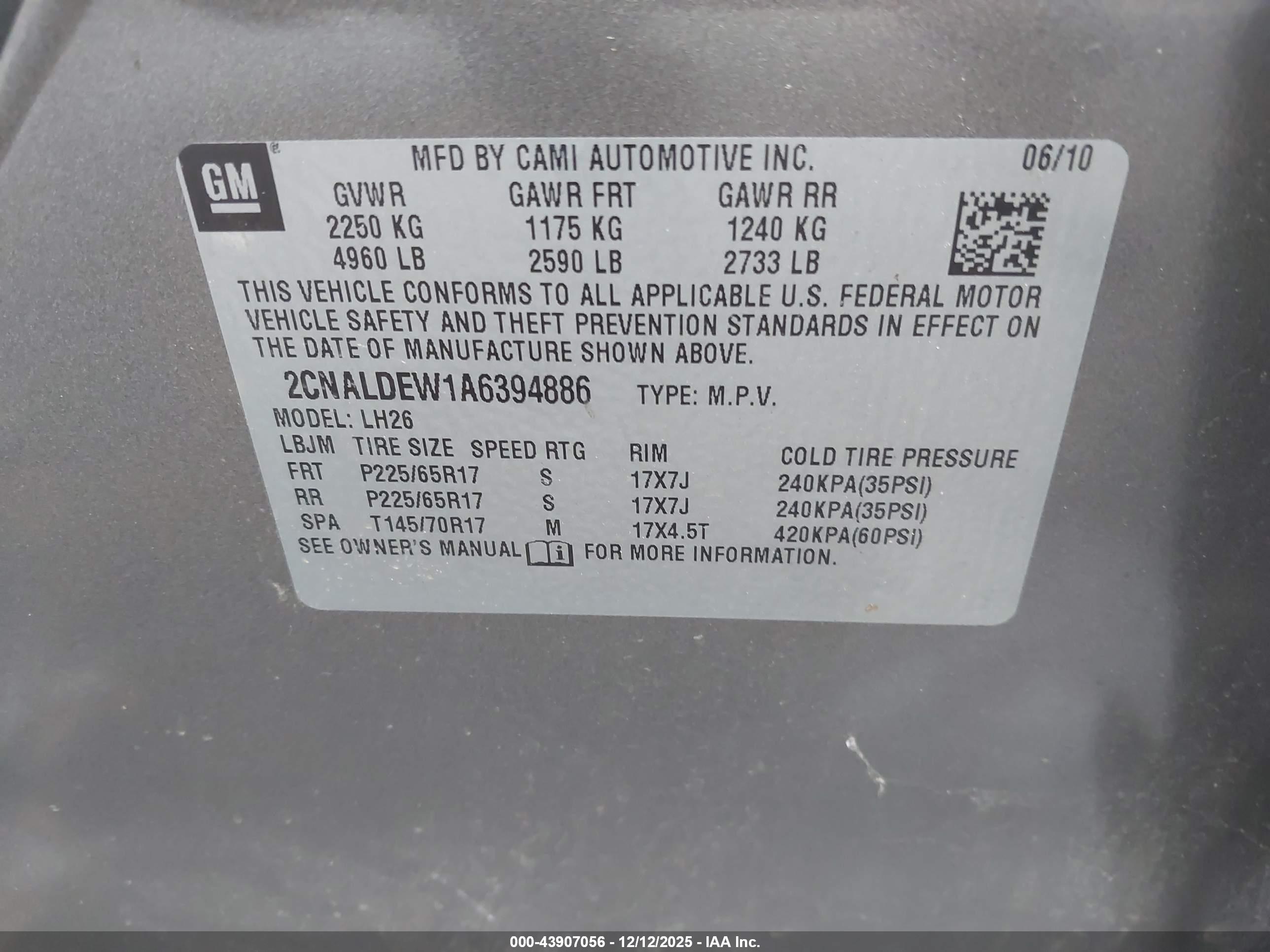 CHEVROLET EQUINOX image 9