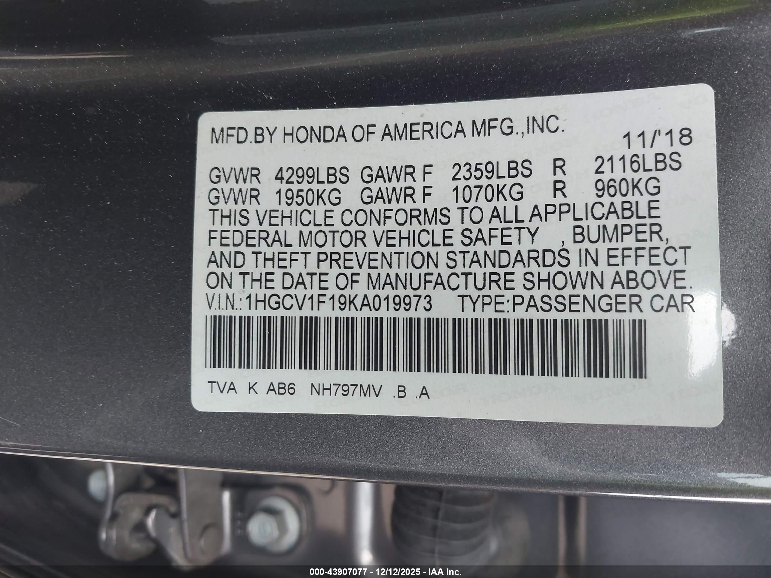 HONDA ACCORD image 9