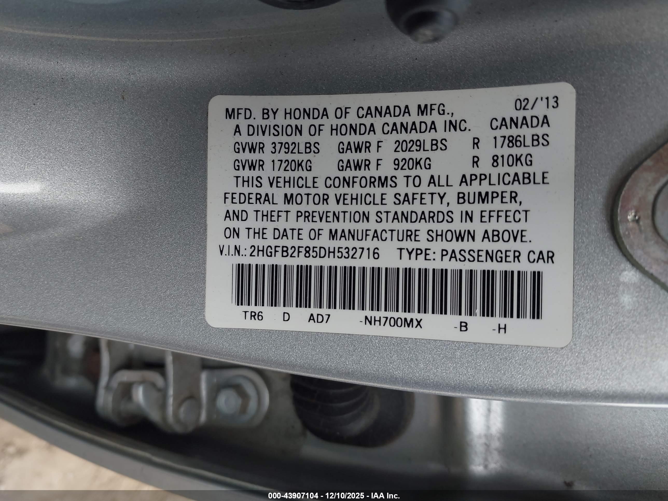 HONDA CIVIC image 9
