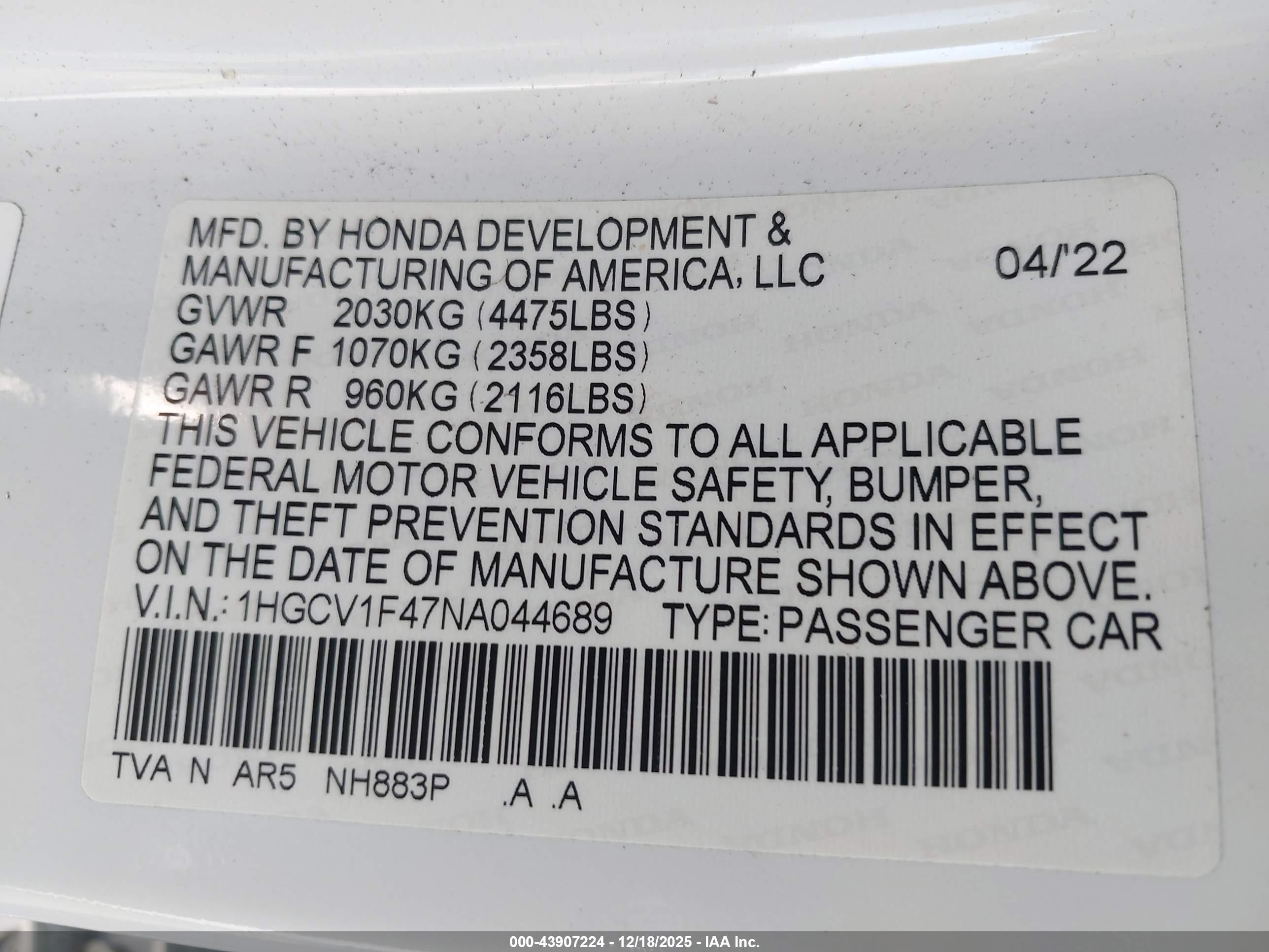 HONDA ACCORD image 9