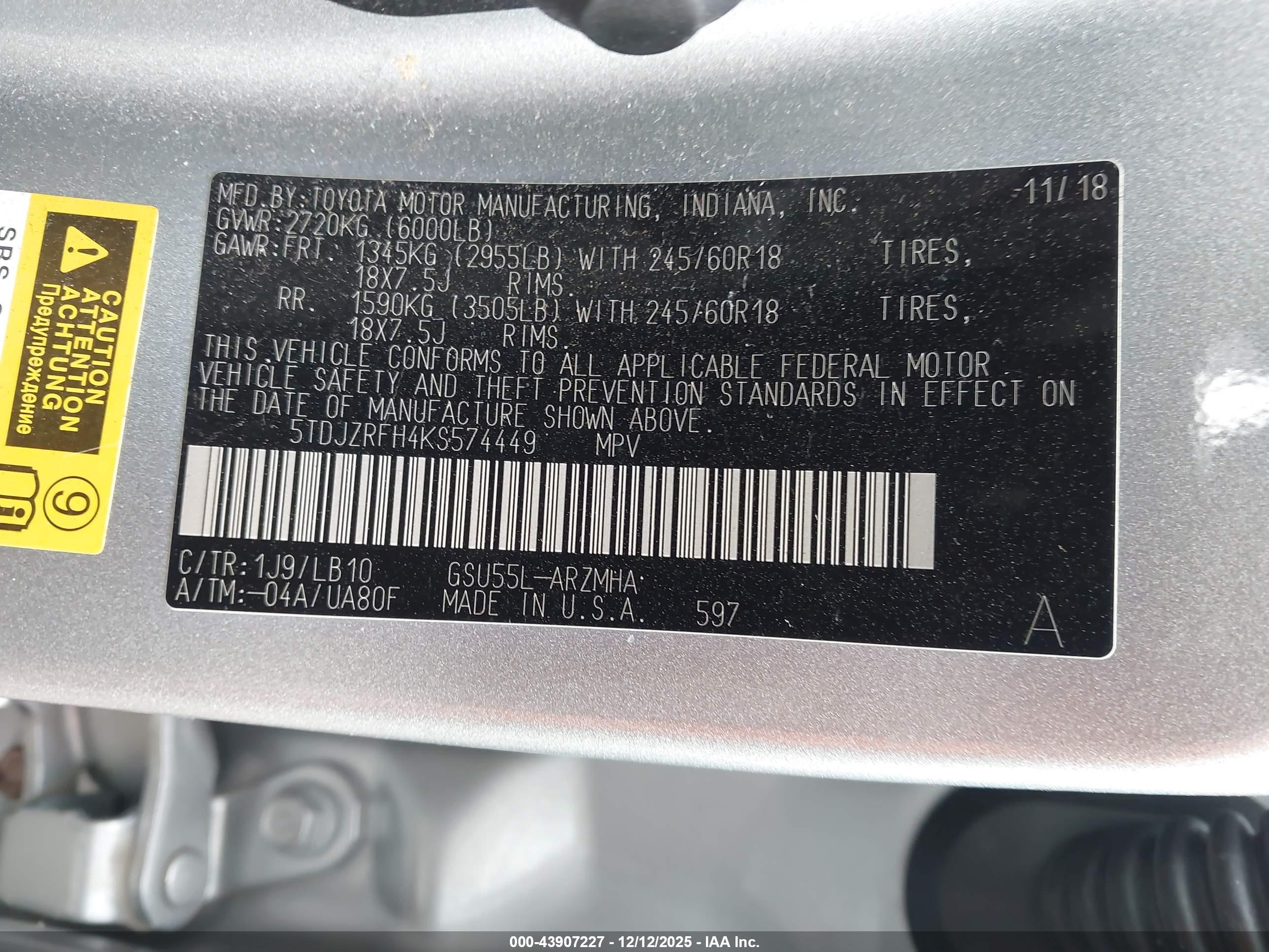 TOYOTA HIGHLANDER image 9