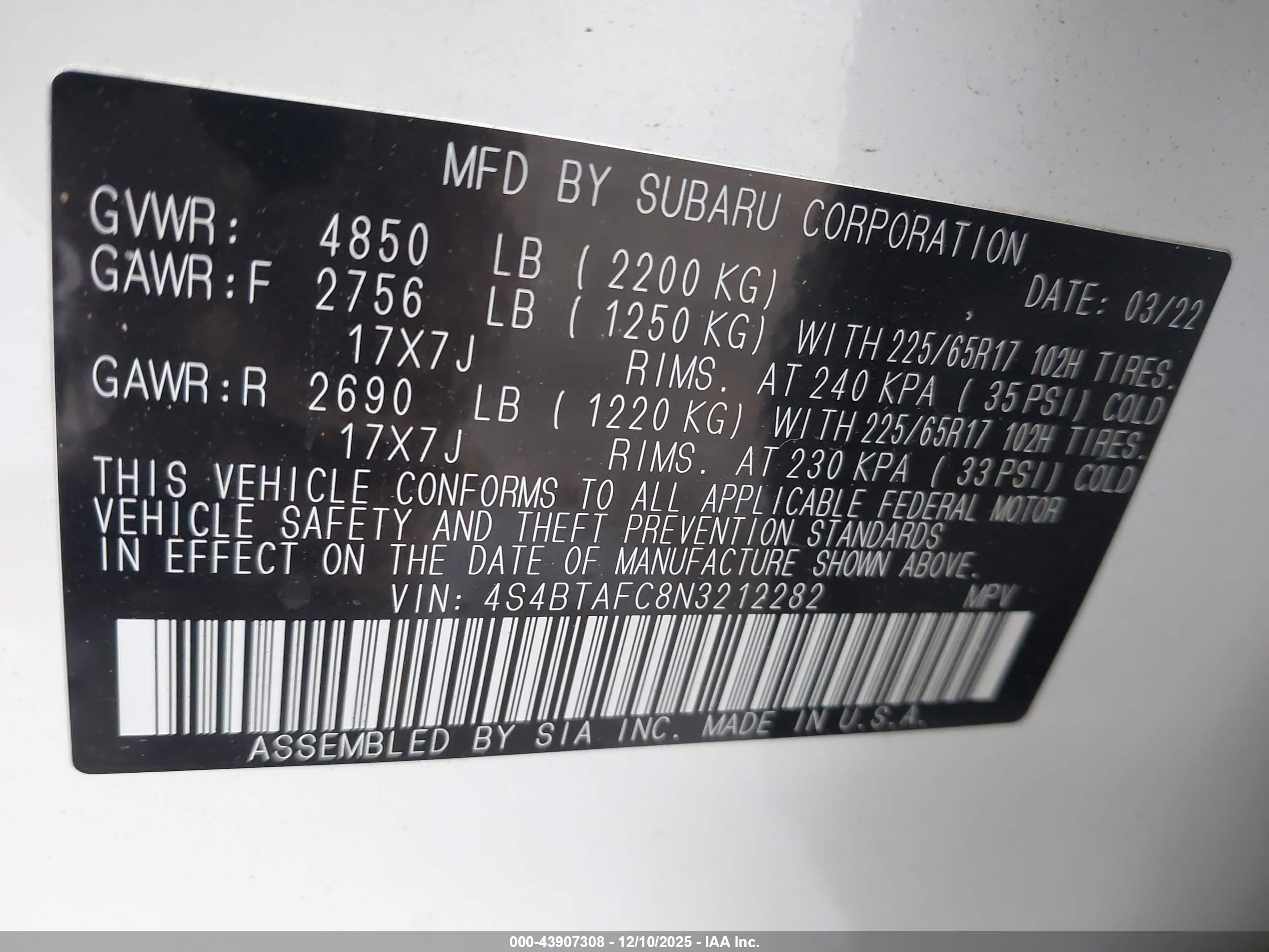 SUBARU OUTBACK image 9