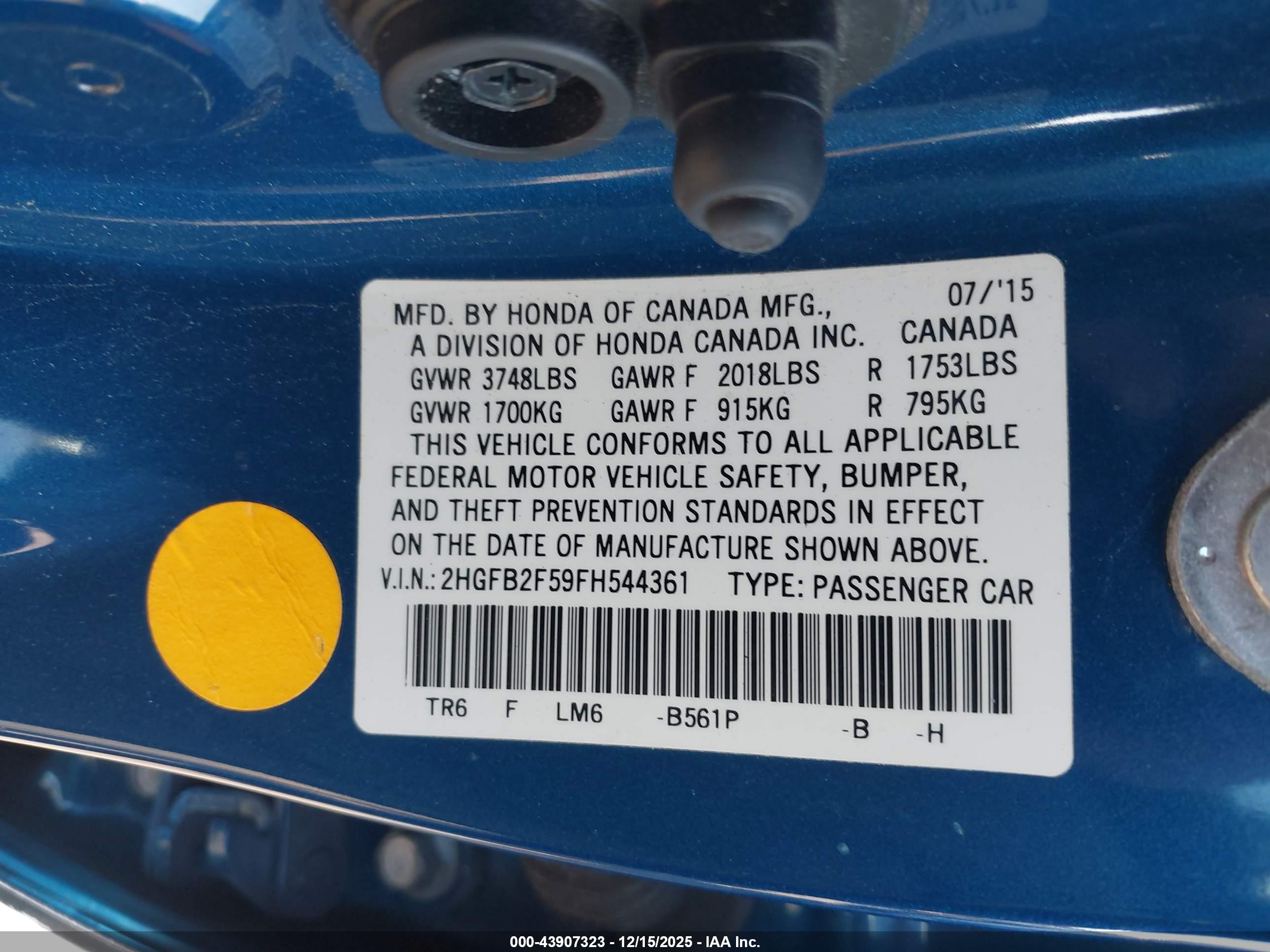 HONDA CIVIC image 9