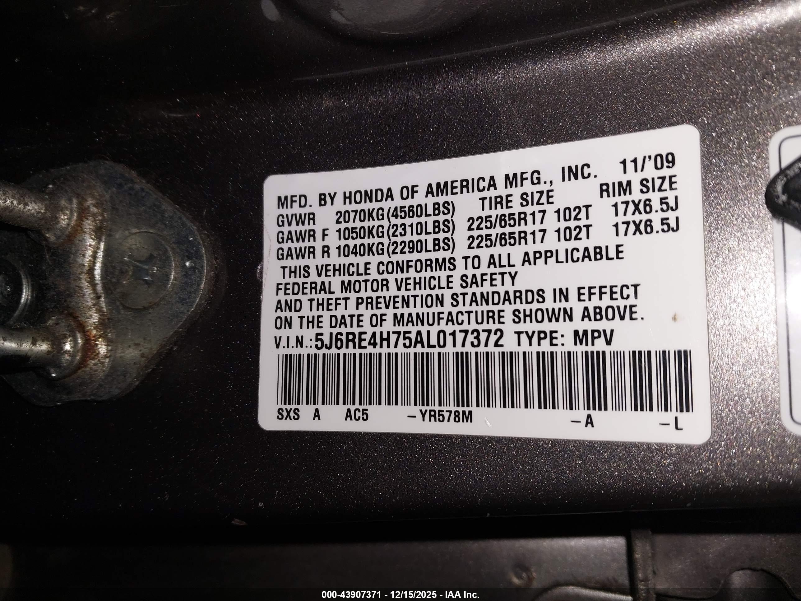 HONDA CR-V image 9
