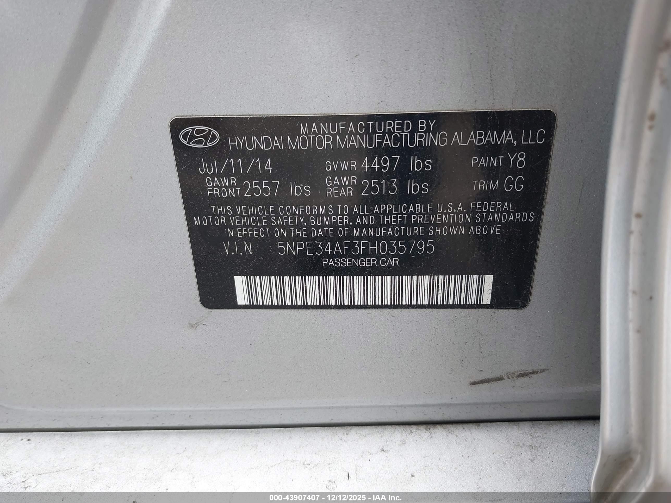 HYUNDAI SONATA image 9