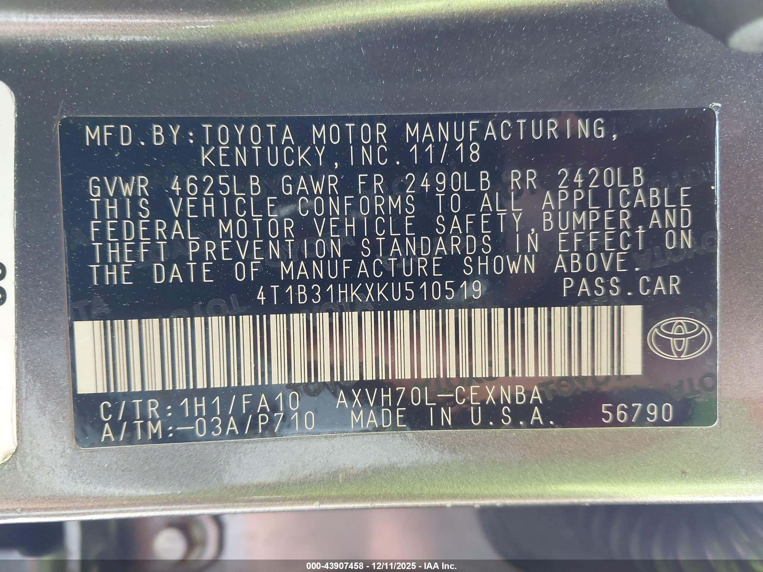 TOYOTA CAMRY image 9