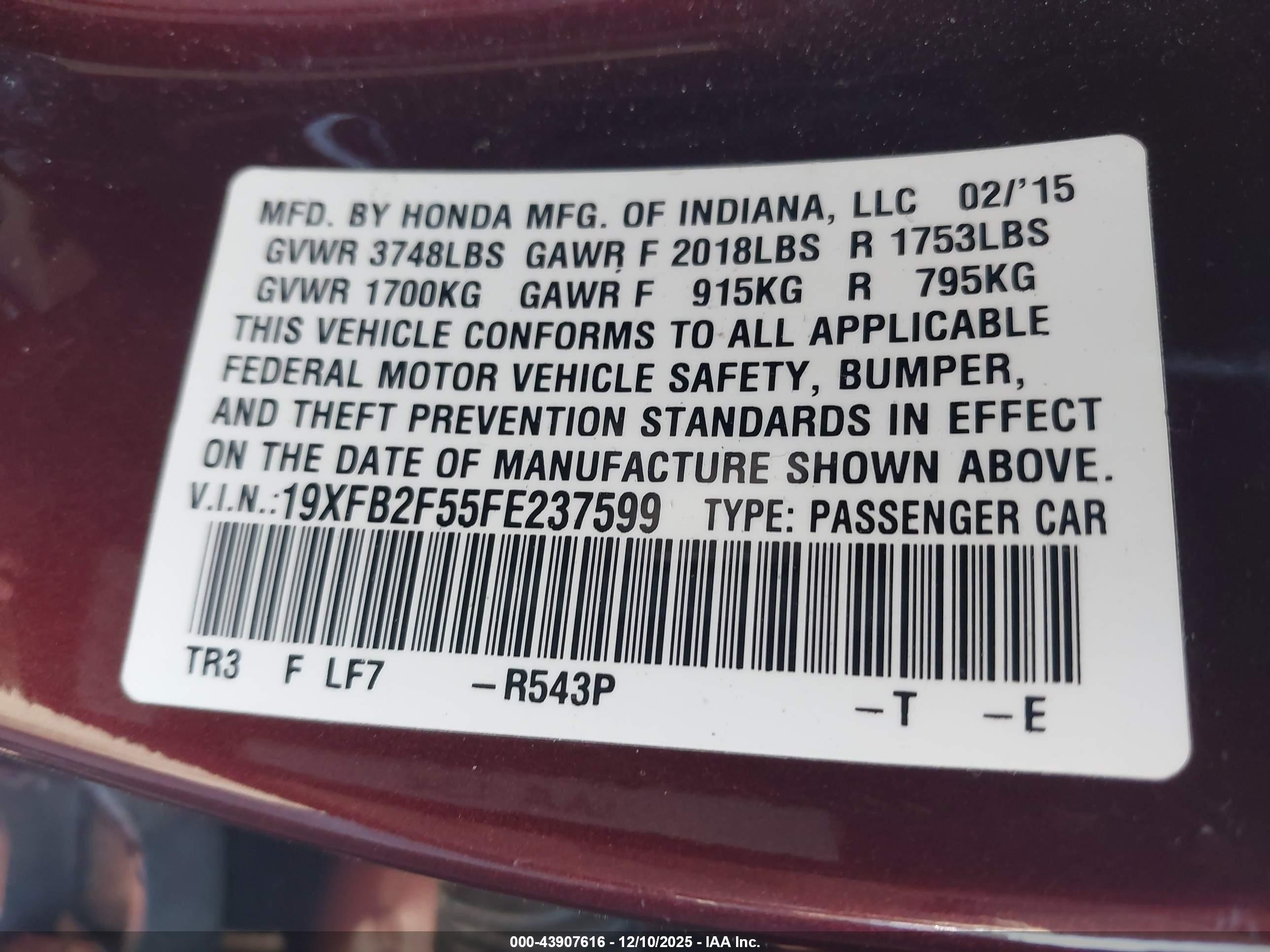 HONDA CIVIC image 9