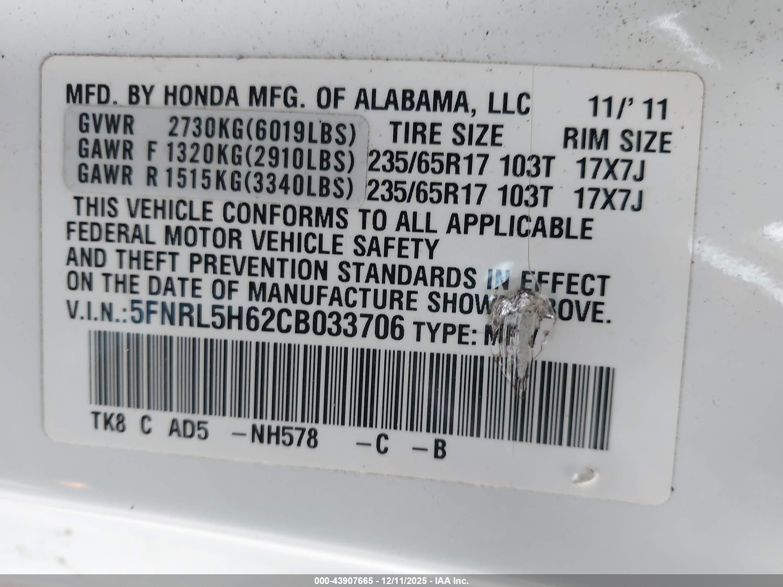HONDA ODYSSEY image 9